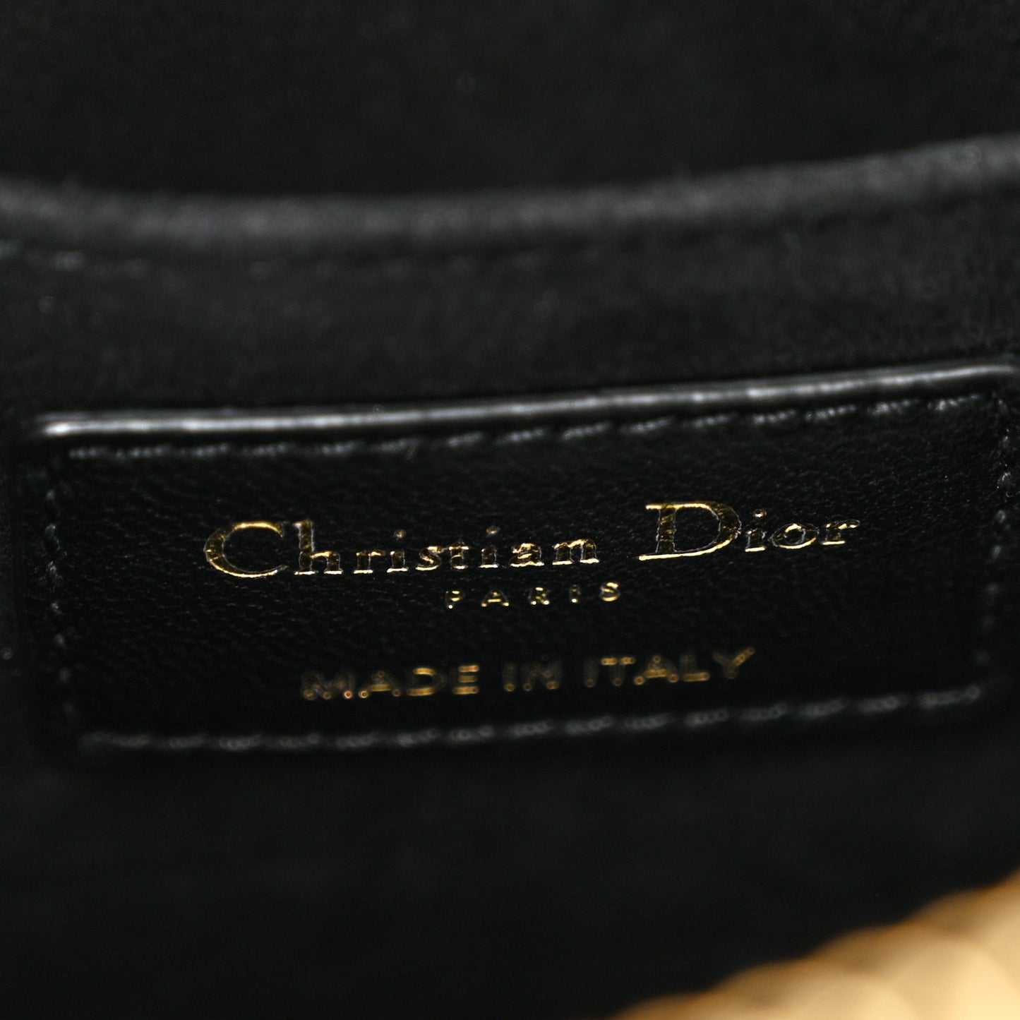 Lambskin Cannage Medium Dior Vibe Hobo Bag Black