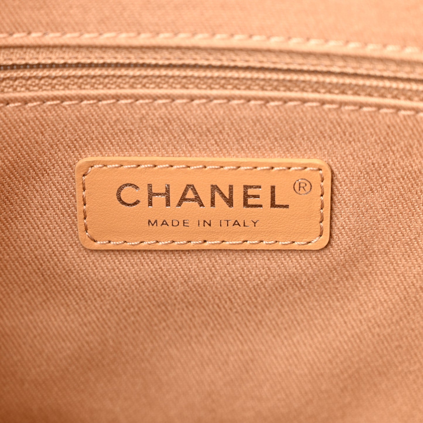 Denim Deauville Bowling Bag Beige