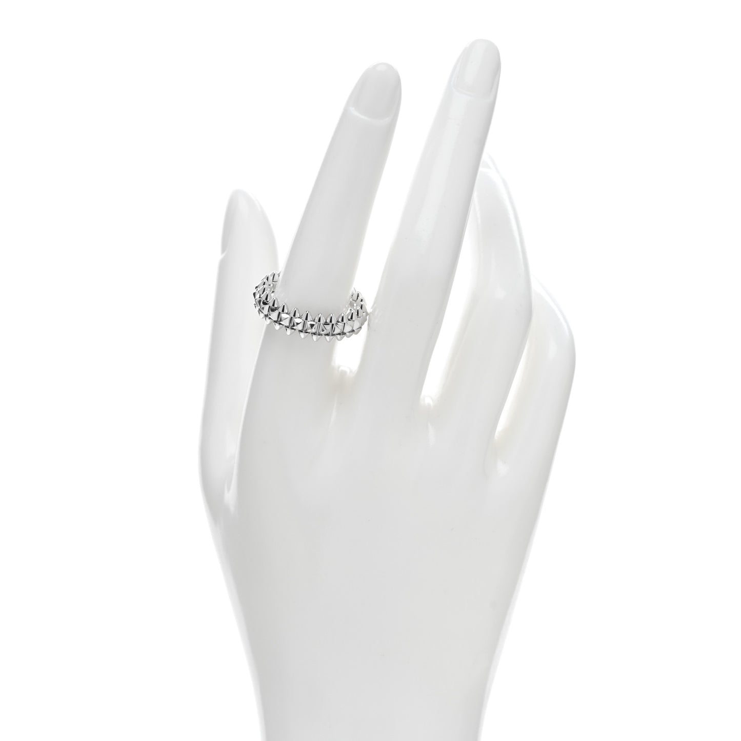 18K White Gold SM Clash De Cartier Ring 57 8