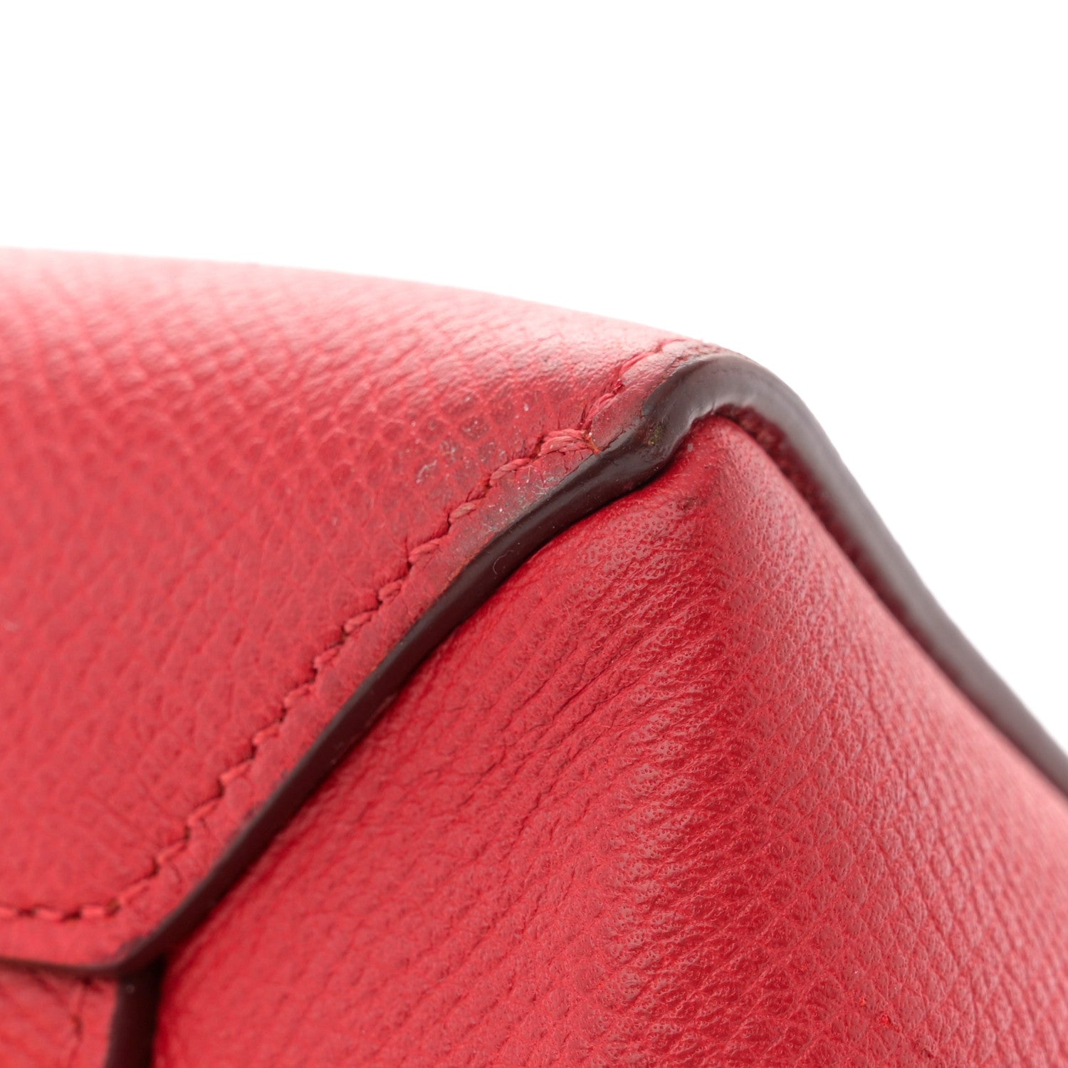 Celine Grained Calfskin Mini Belt Bag Coquelicot 10 of 15