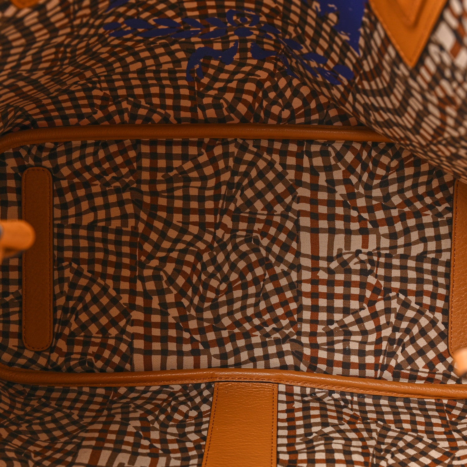 MCM Visetos Large Liz Reversible Shopper Tote Cognac 8 of 17