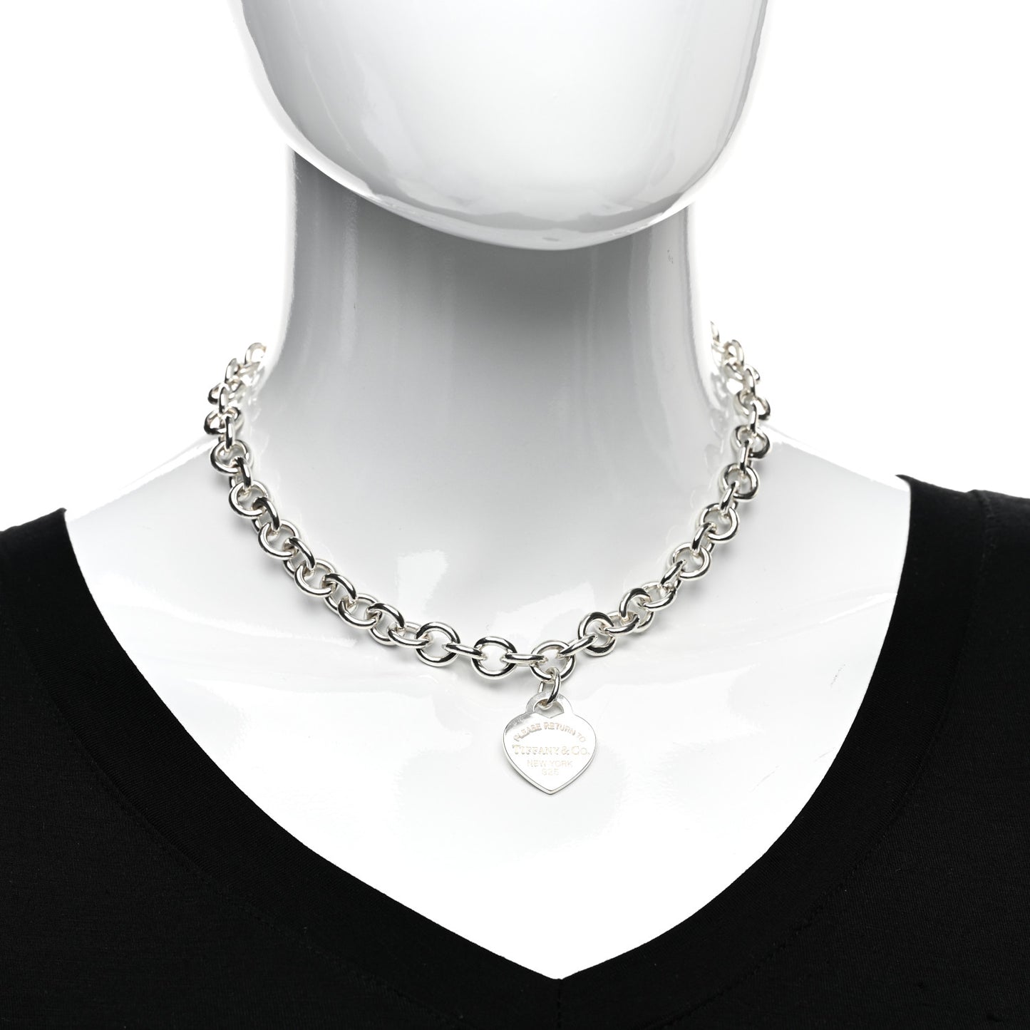 Sterling Silver Return to Tiffany Heart Tag Pendant Necklace