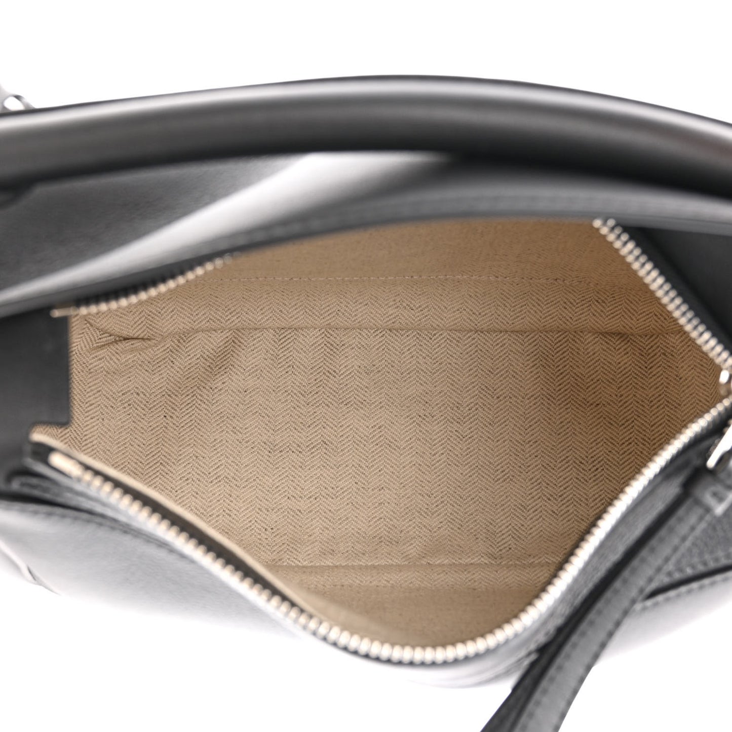 Calfskin Small Puzzle Bag Black