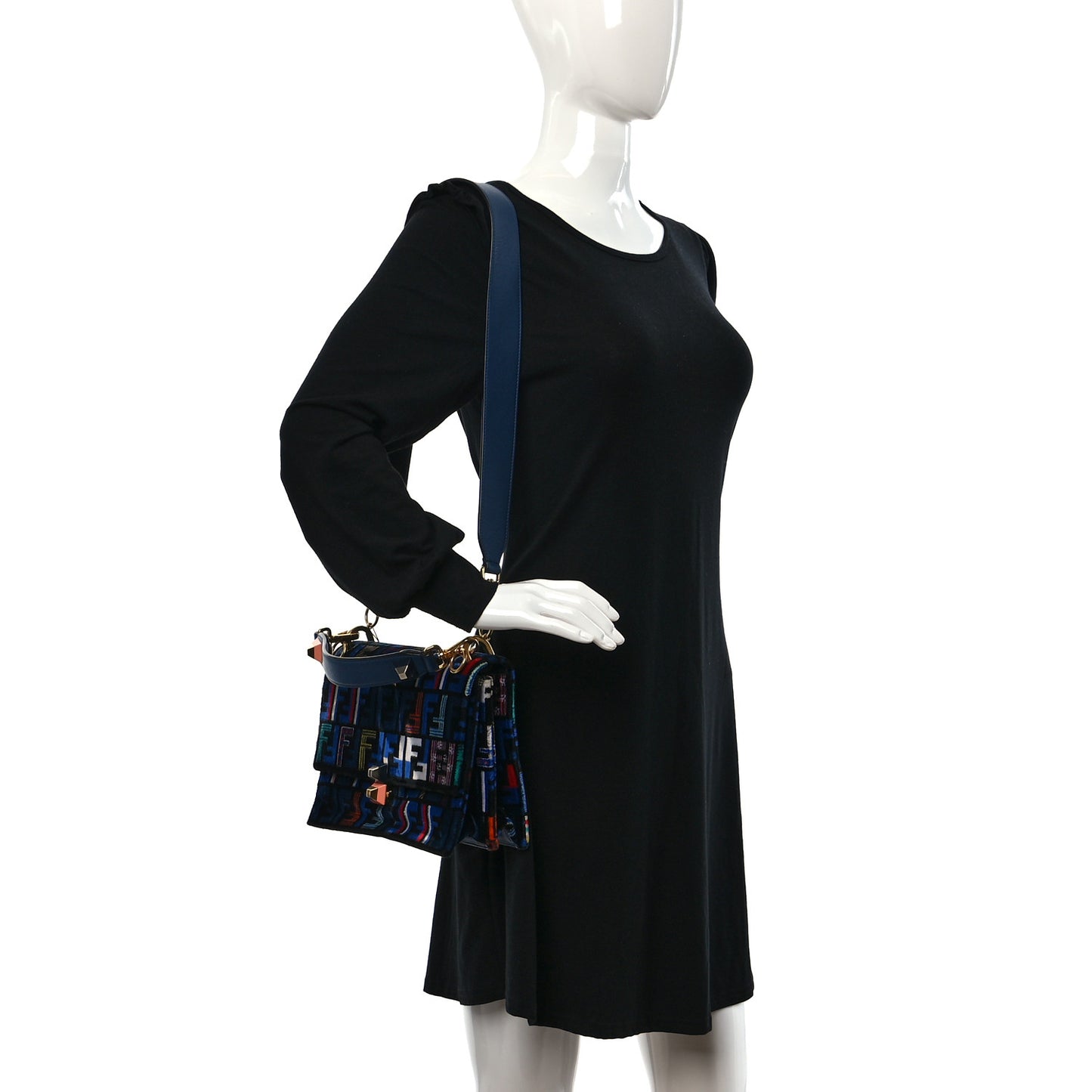 Velvet Vitello Dolce Fun Fair Kan I Shoulder Bag Blue Multicolor