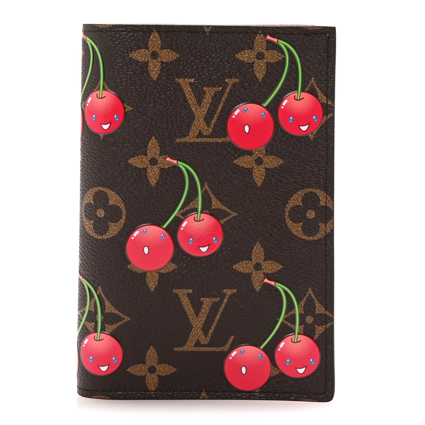 LV X TM Monogram Cerises Passport Cover