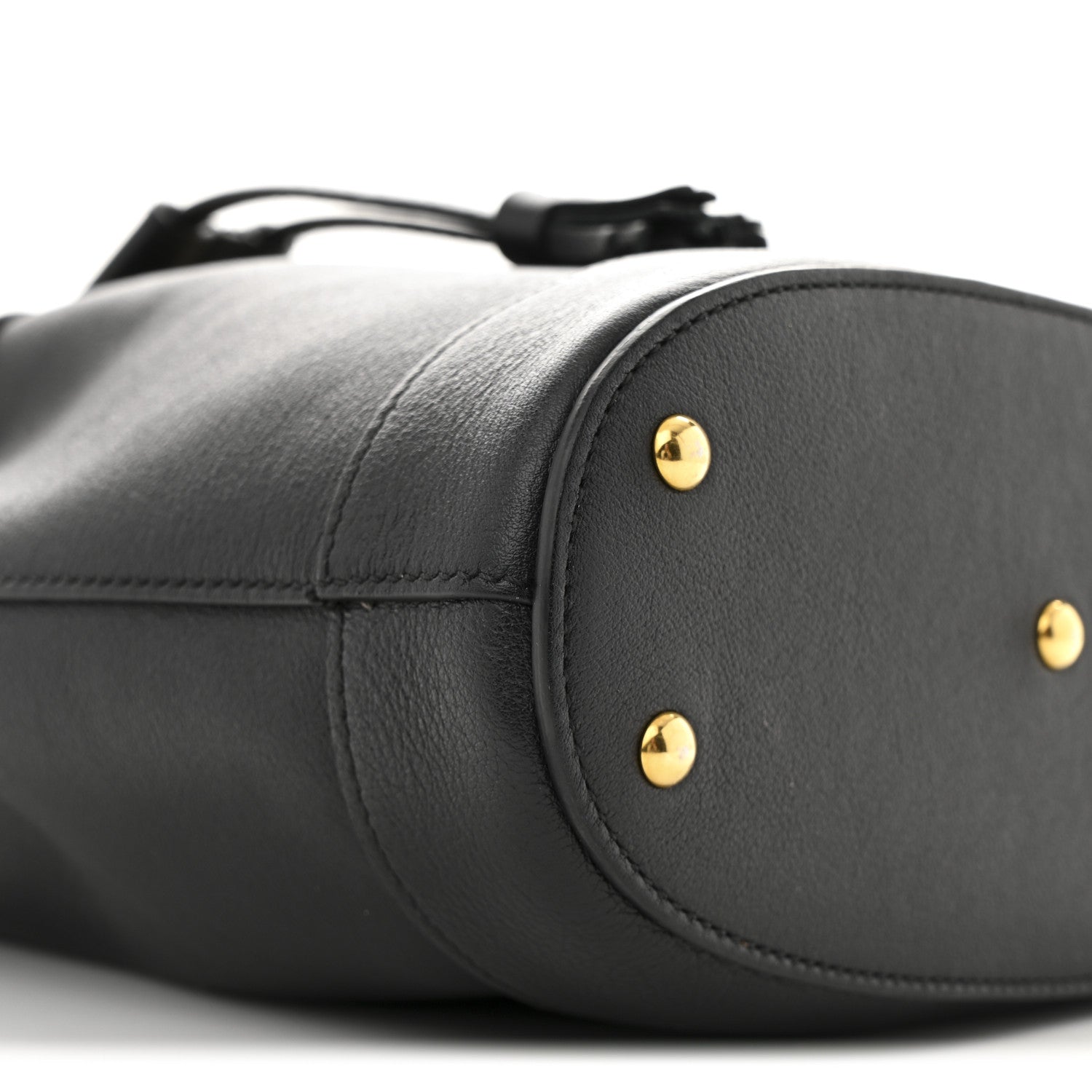 Gucci Softy Wonka Textured Dollar Calfskin Mini Diana Bucket Bag Black 9 of 12