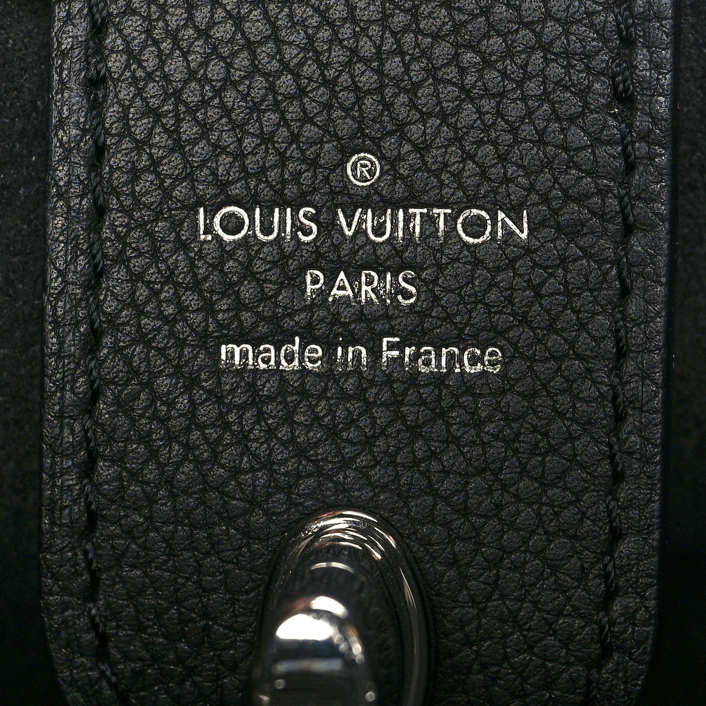 Calfskin Lockme Hobo Black