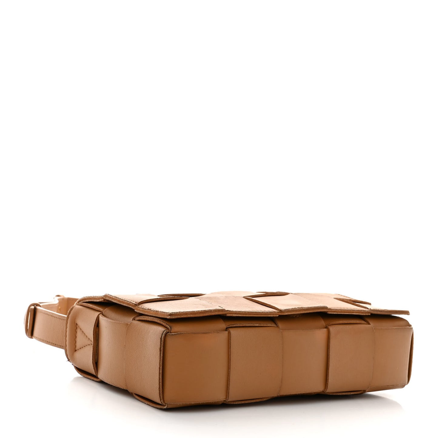 Nappa Maxi Intreccio Cassette Bag Almond
