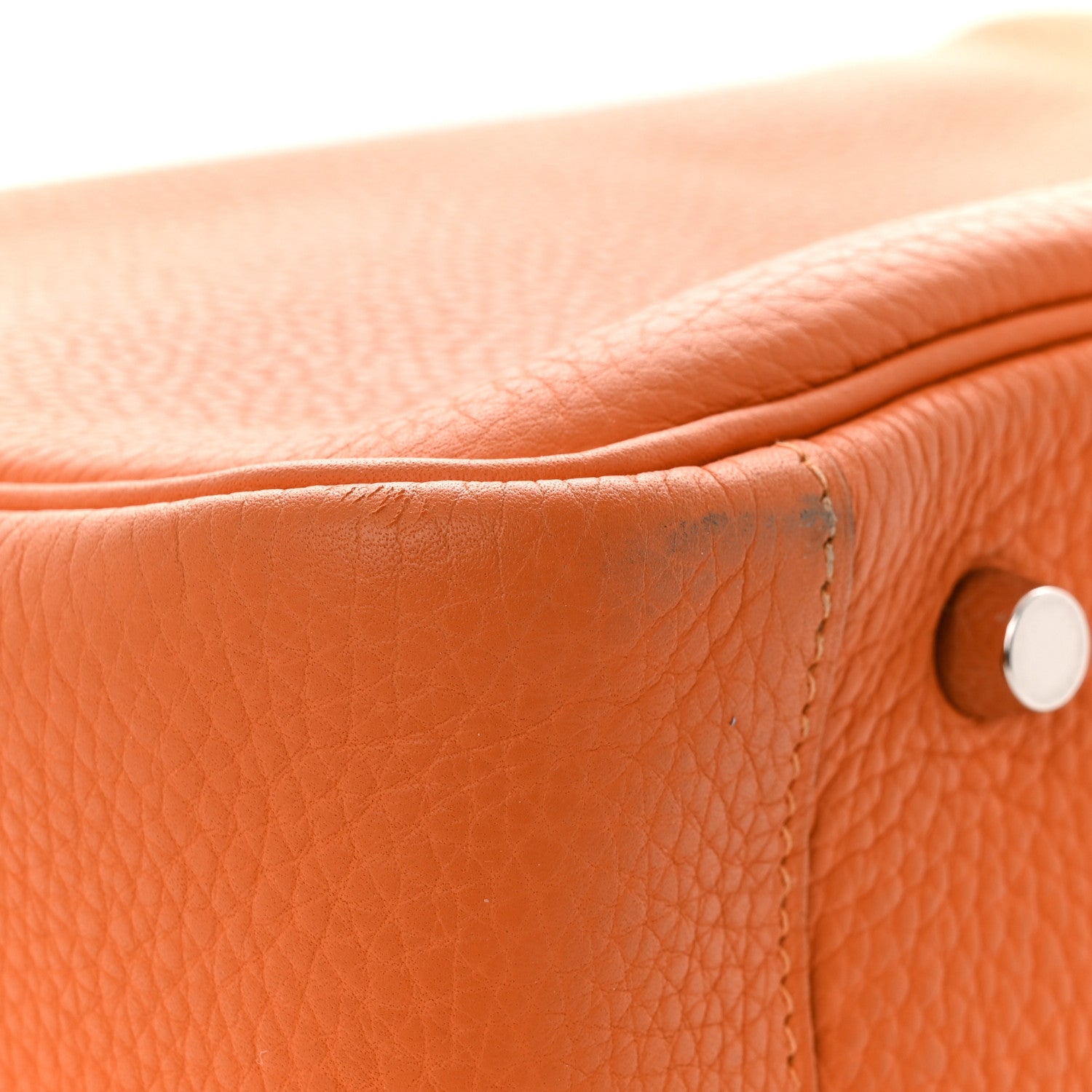 Hermes Taurillon Clemence Lindy 34 Orange 11 of 14