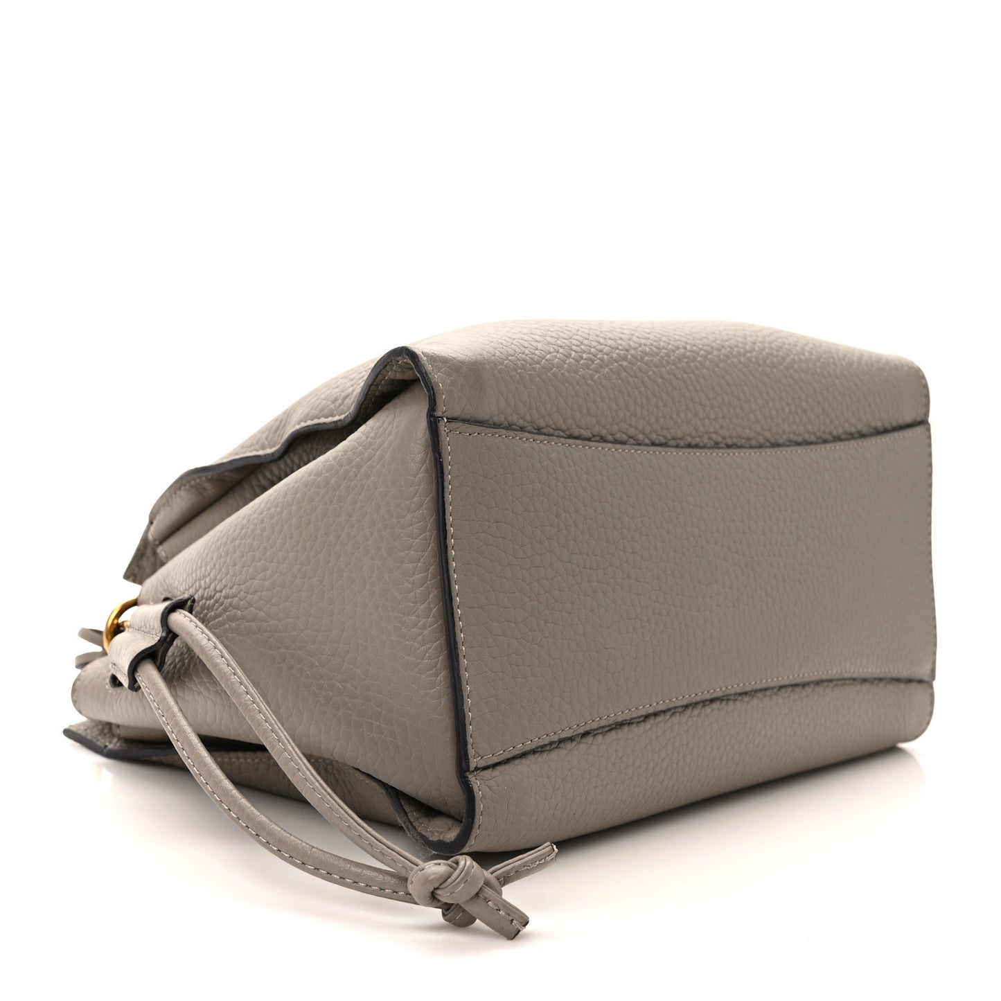 Heavy Grain Small Iris Tote Powder Grey Dark Clay