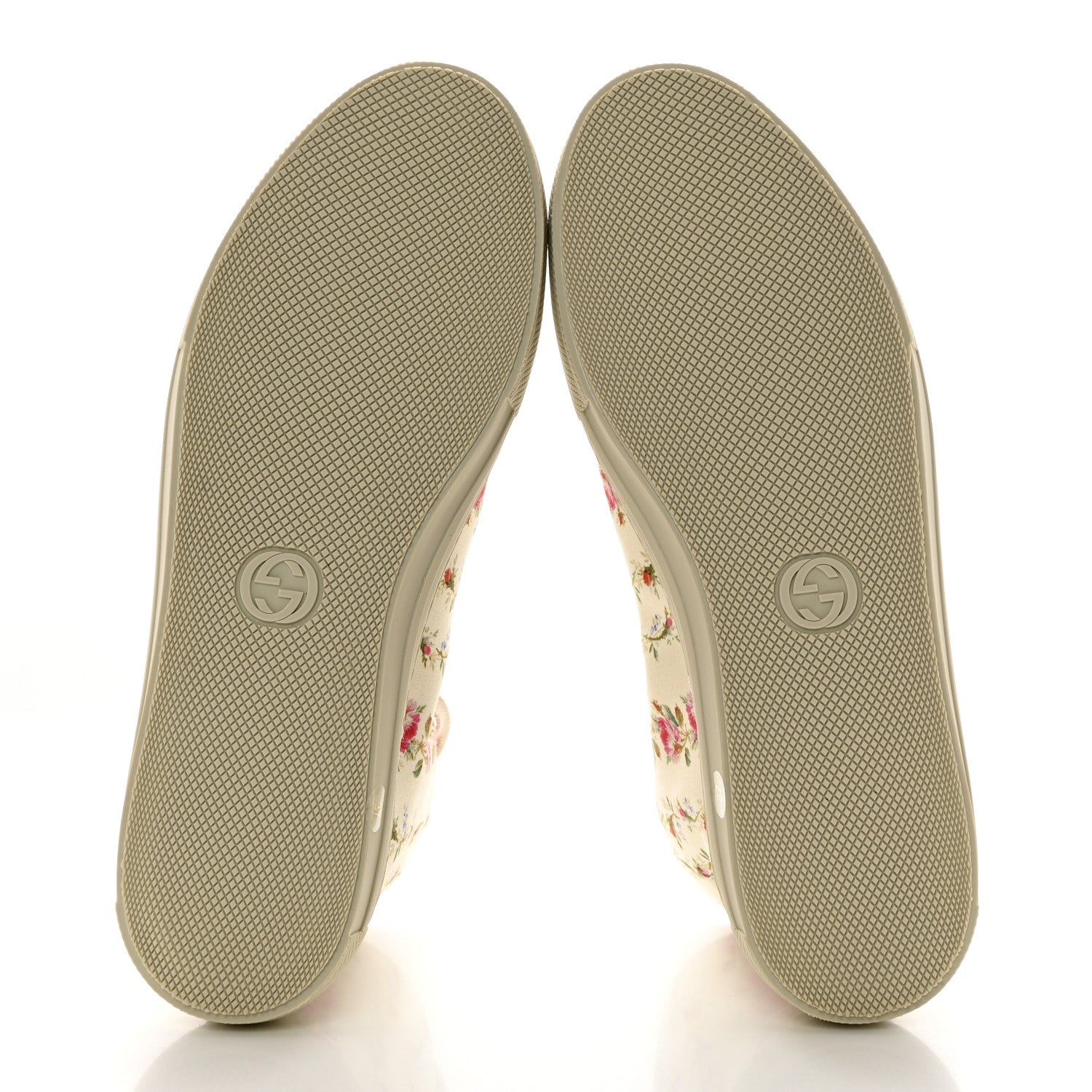 Gucci Canvas Romantic Print Major Blind For Love High Top Sneakers 37 Ivory 5 of 9