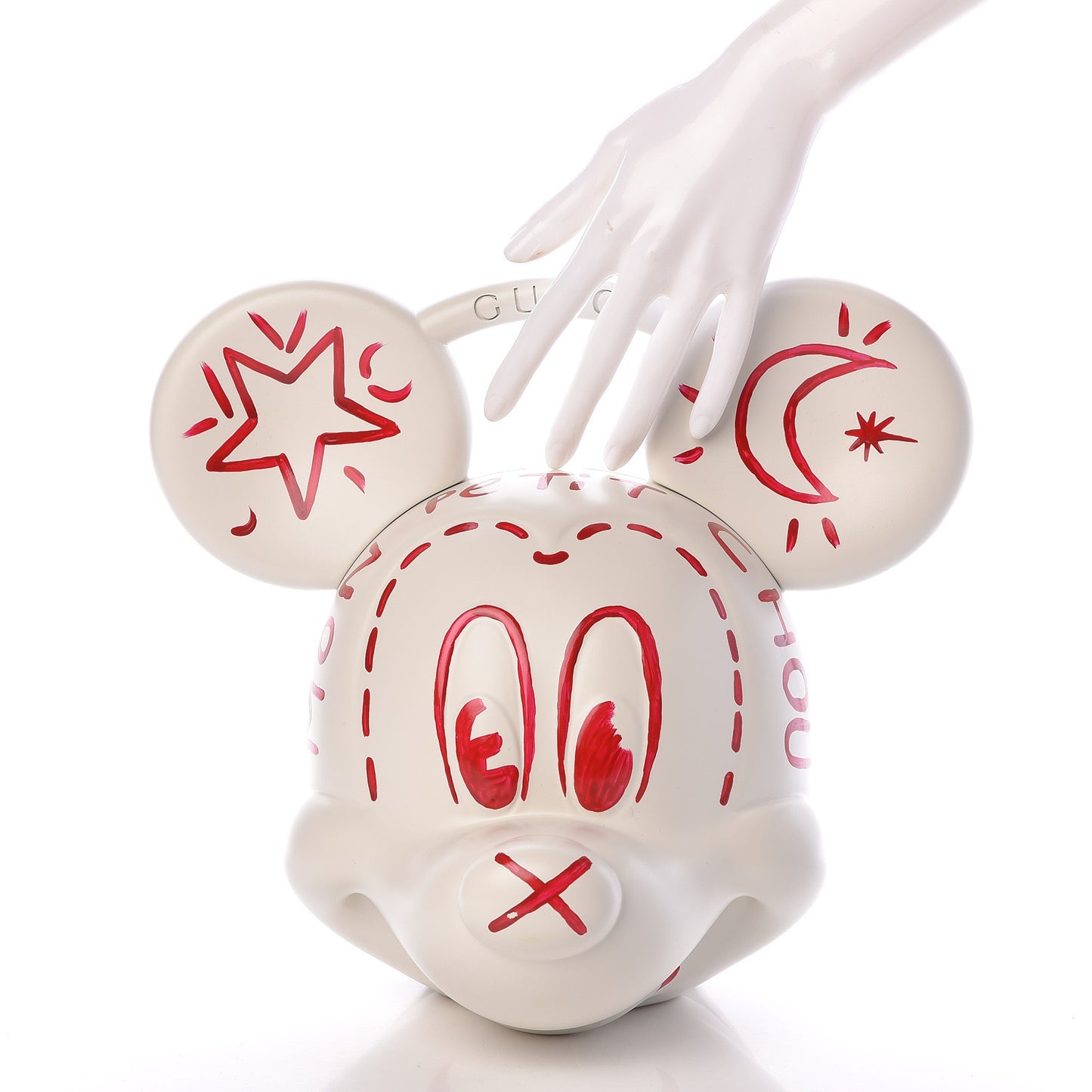 X DISNEY Plastic Mickey Mouse Top Handle Bag White