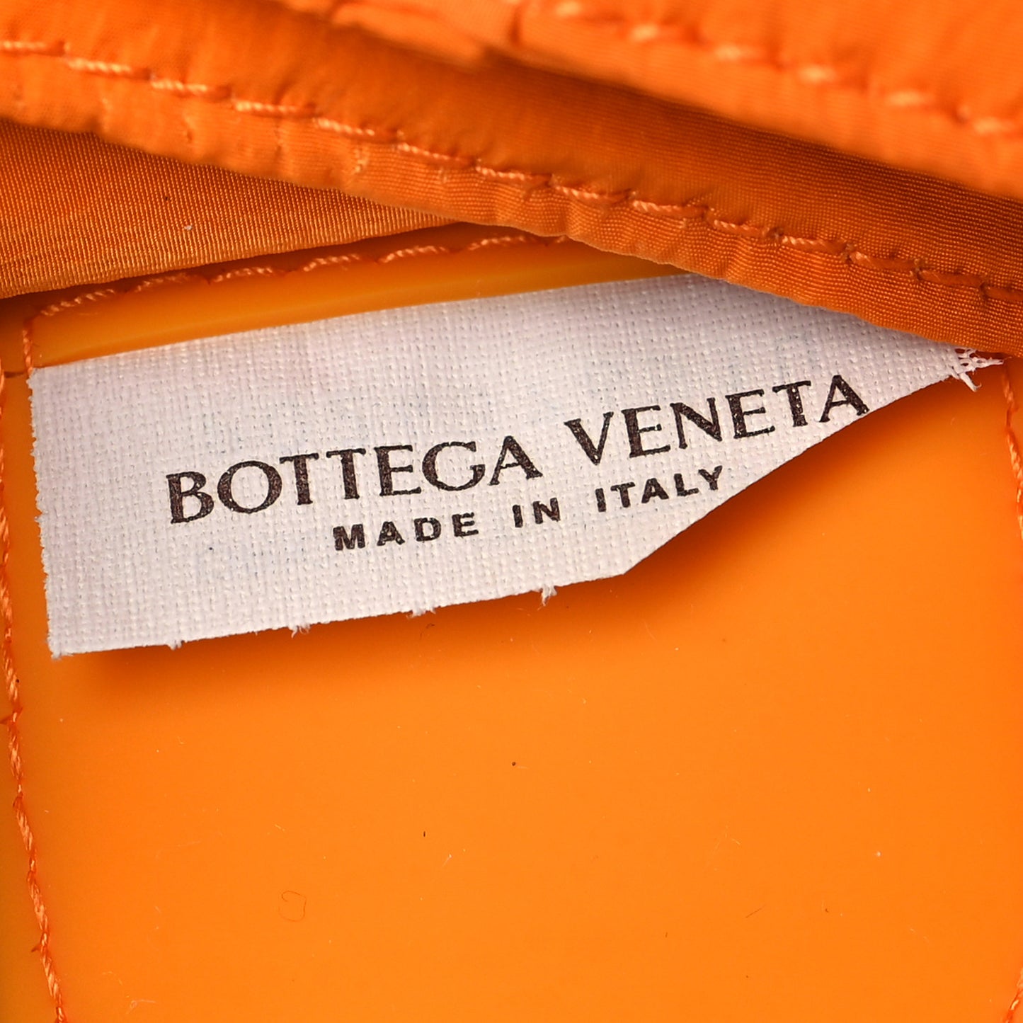 Nylon Intrecciato Mini Padded Tech Candy Cassette Bag Orange