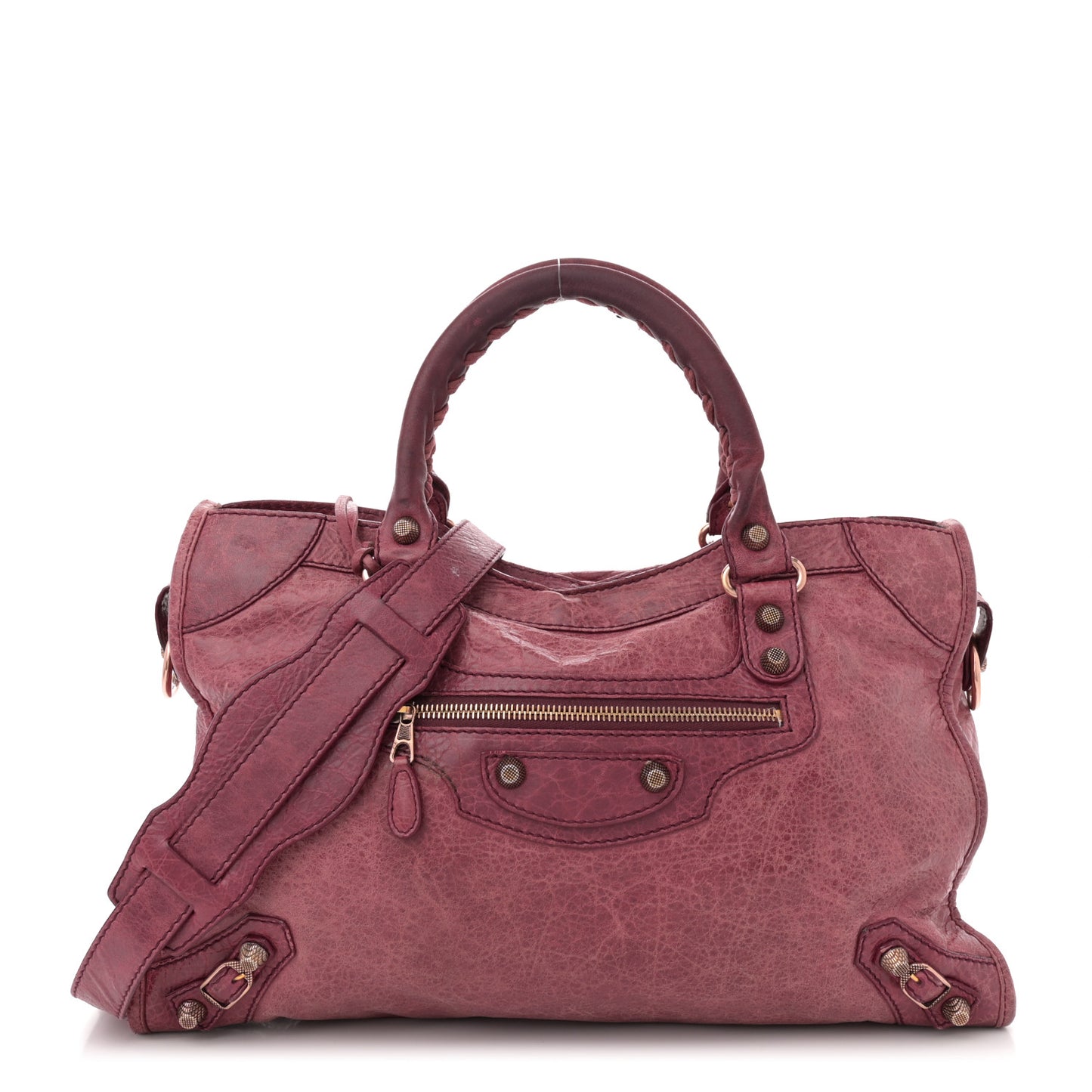 Agneau Giant 12 Rose Gold Hardware City Cassis