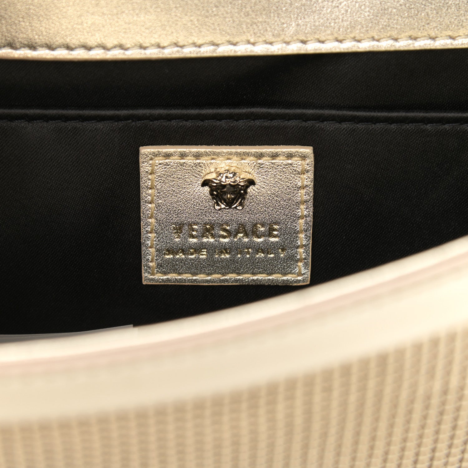 Versace Chainmail Palazzo Evening Bag Gold 6 of 10