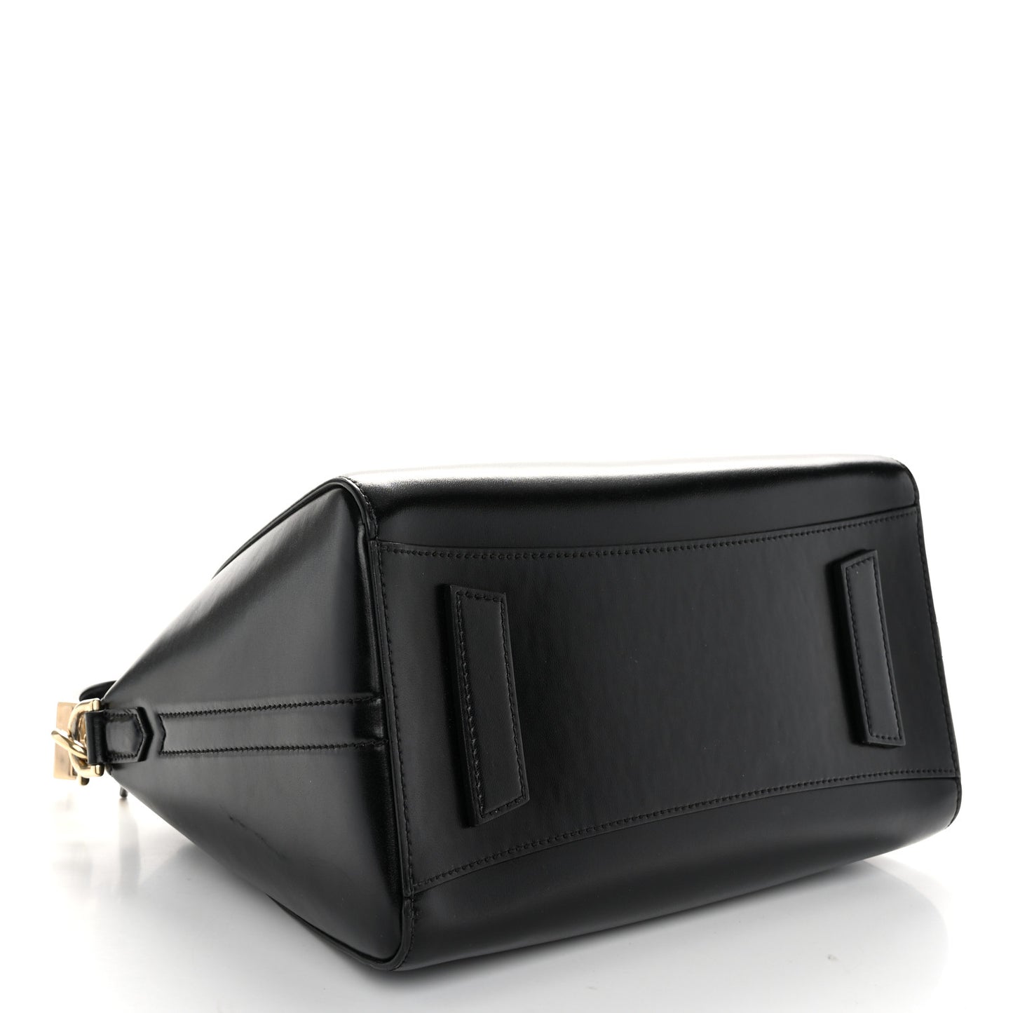 Shiny Lord Calfskin Small Antigona Black
