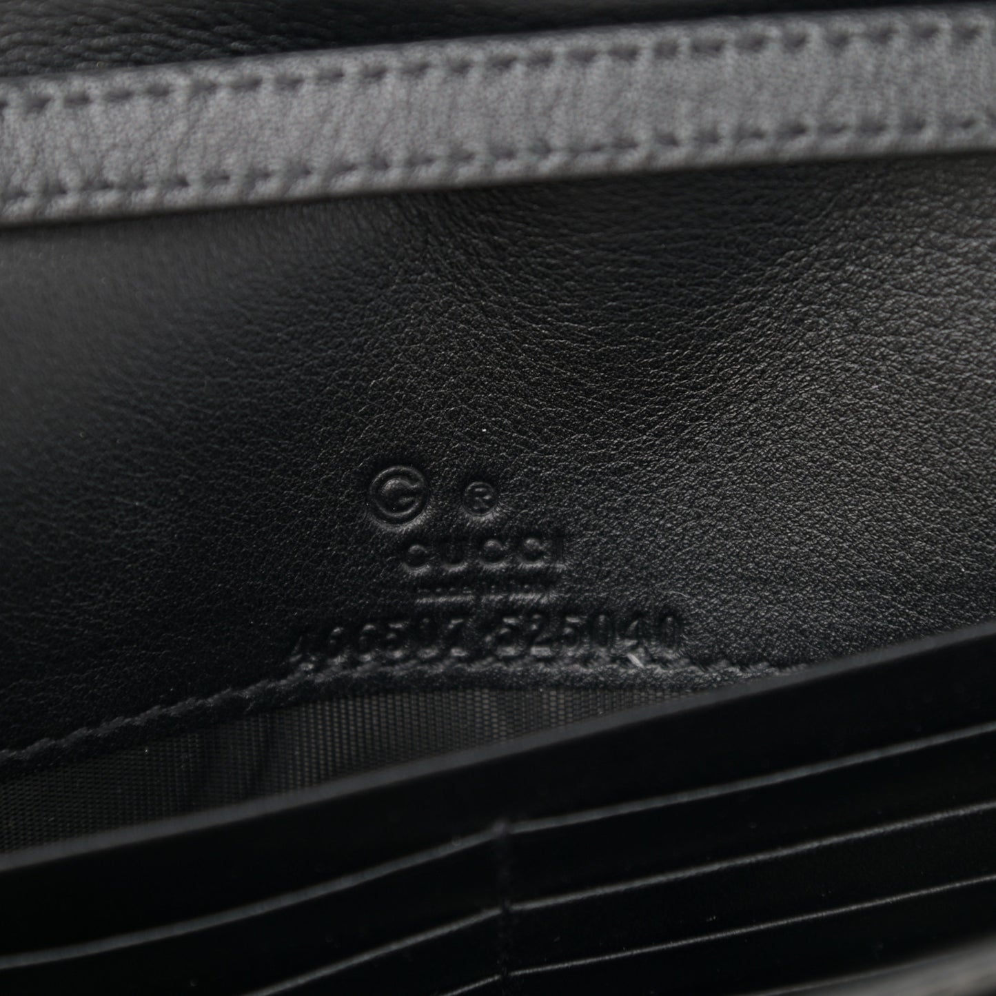 Microguccissima Crossbody Wallet Black