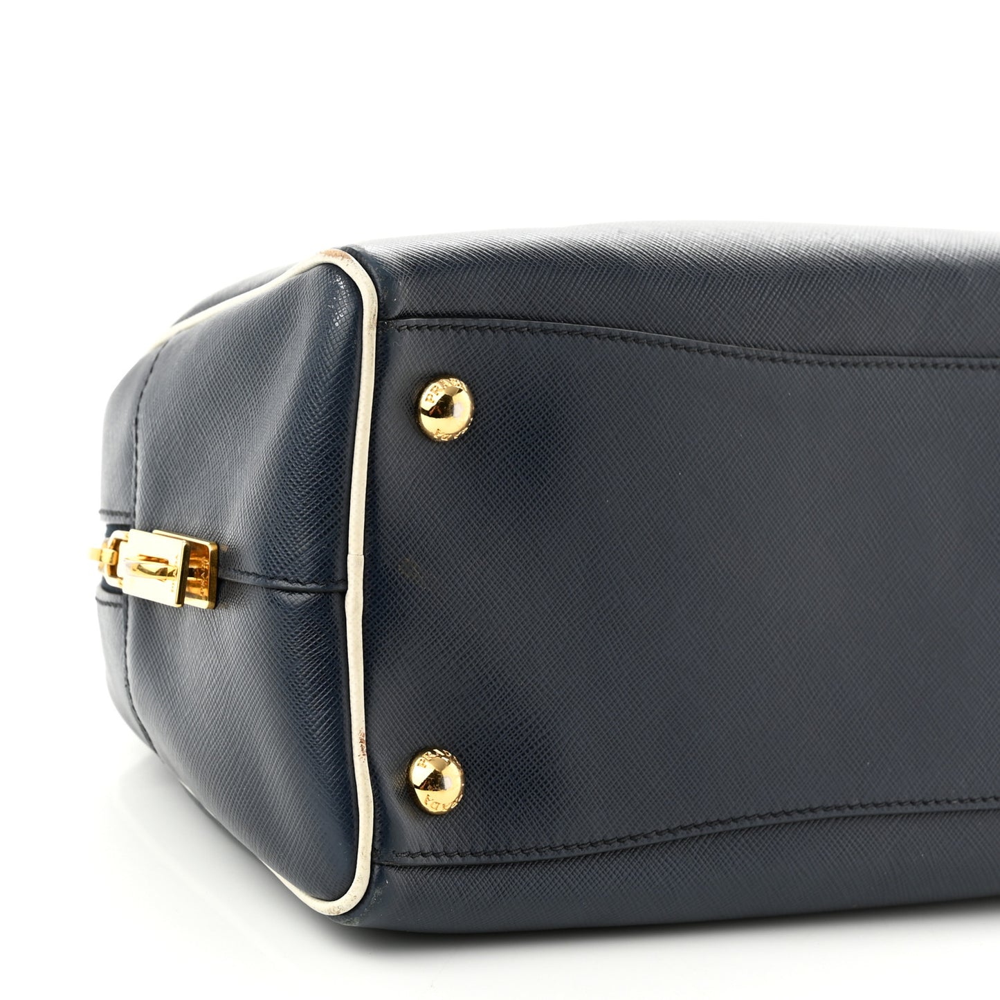 Saffiano Lux Bowling Bag Baltico Talco