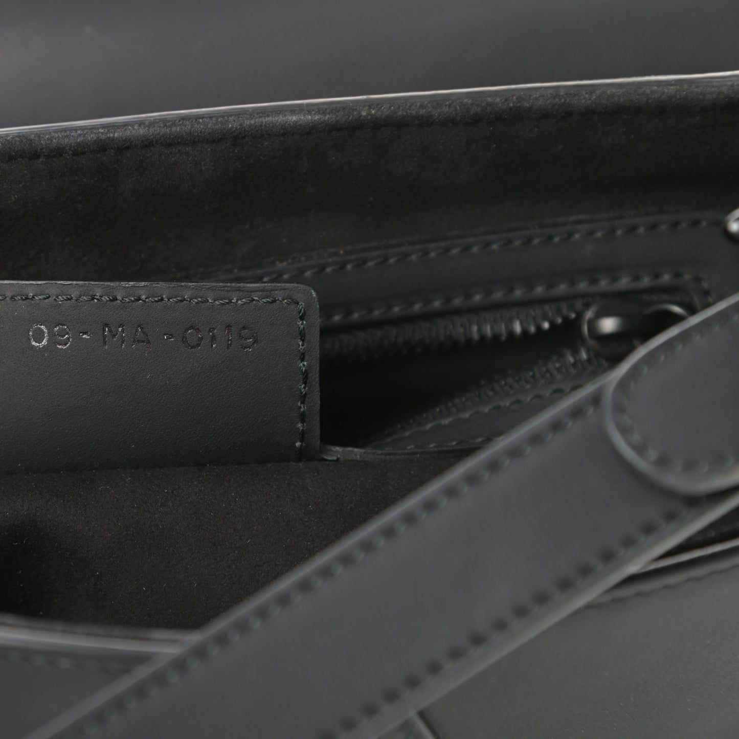 Ultra Matte Calfskin Saddle Bag Black