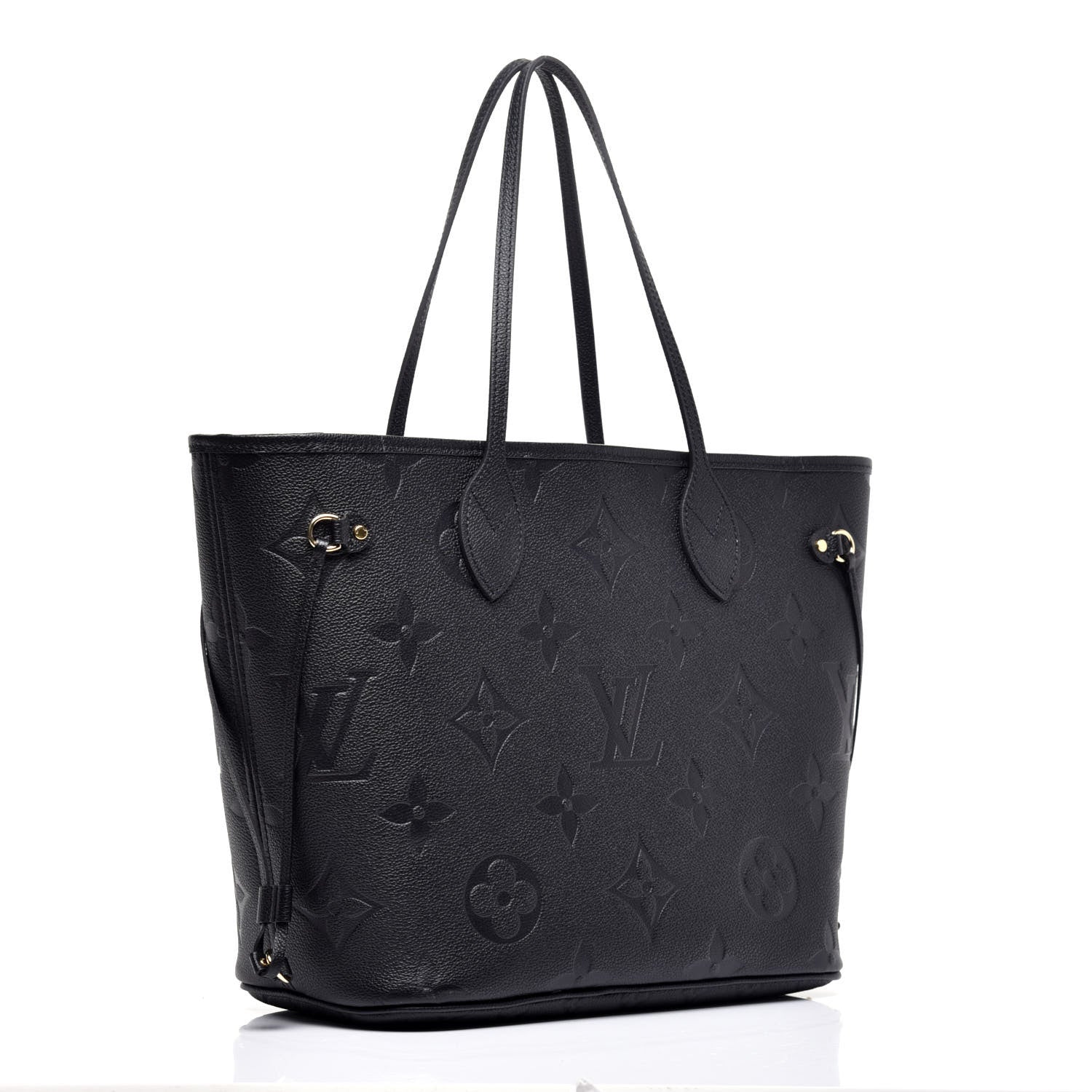 Louis Vuitton Empreinte Monogram Giant Neverfull MM Black 3 of 8