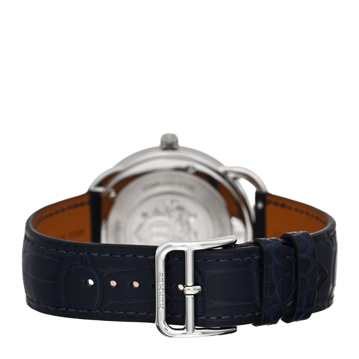 Stainless Steel Alligator 40mm Arceau Quartz Watch Bleu Abysse
