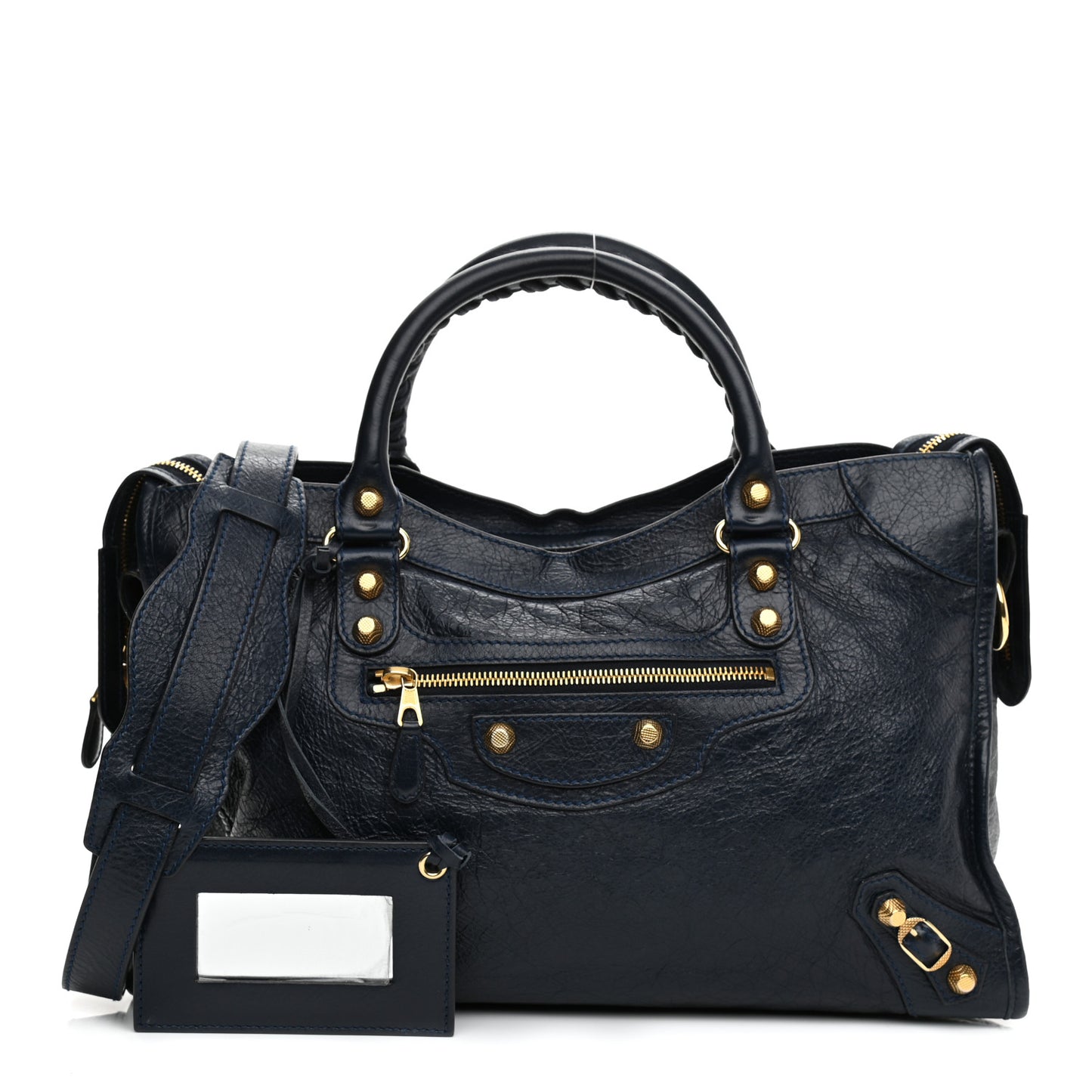Agneau Giant 12 Gold Hardware City Bleu Obscur