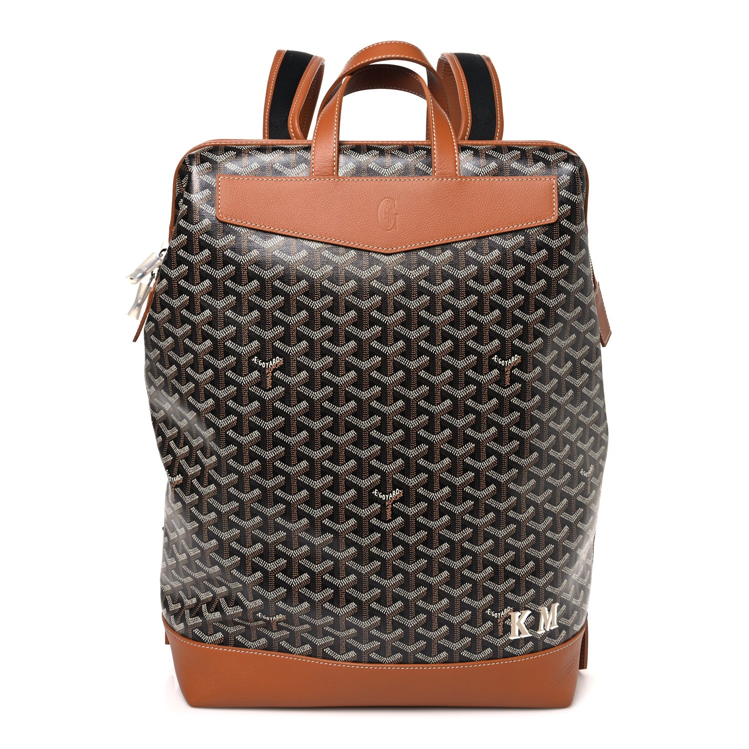Goyard Goyardine Calfskin Cisalpin Backpack Black Gold 1904914