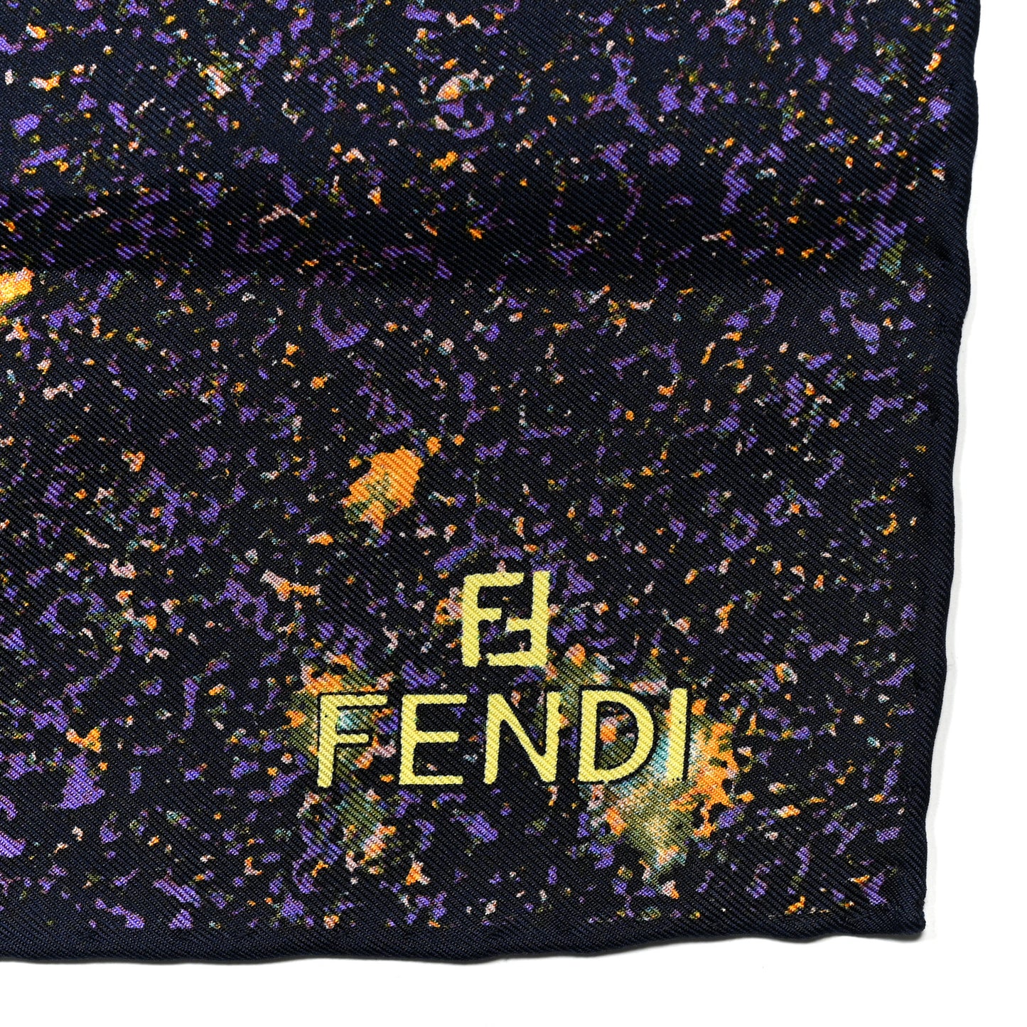 Silk Galaxy Foulard Scarf Navy