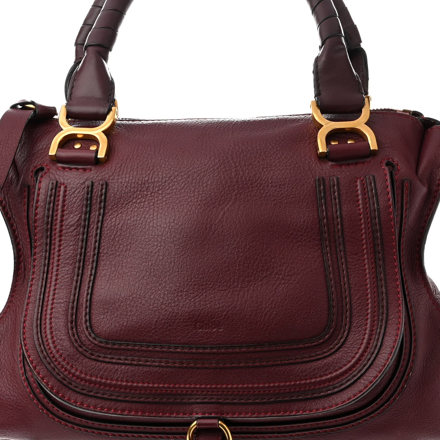 Chloe Calfskin Medium Marcie Satchel Cocoa 8 of 19