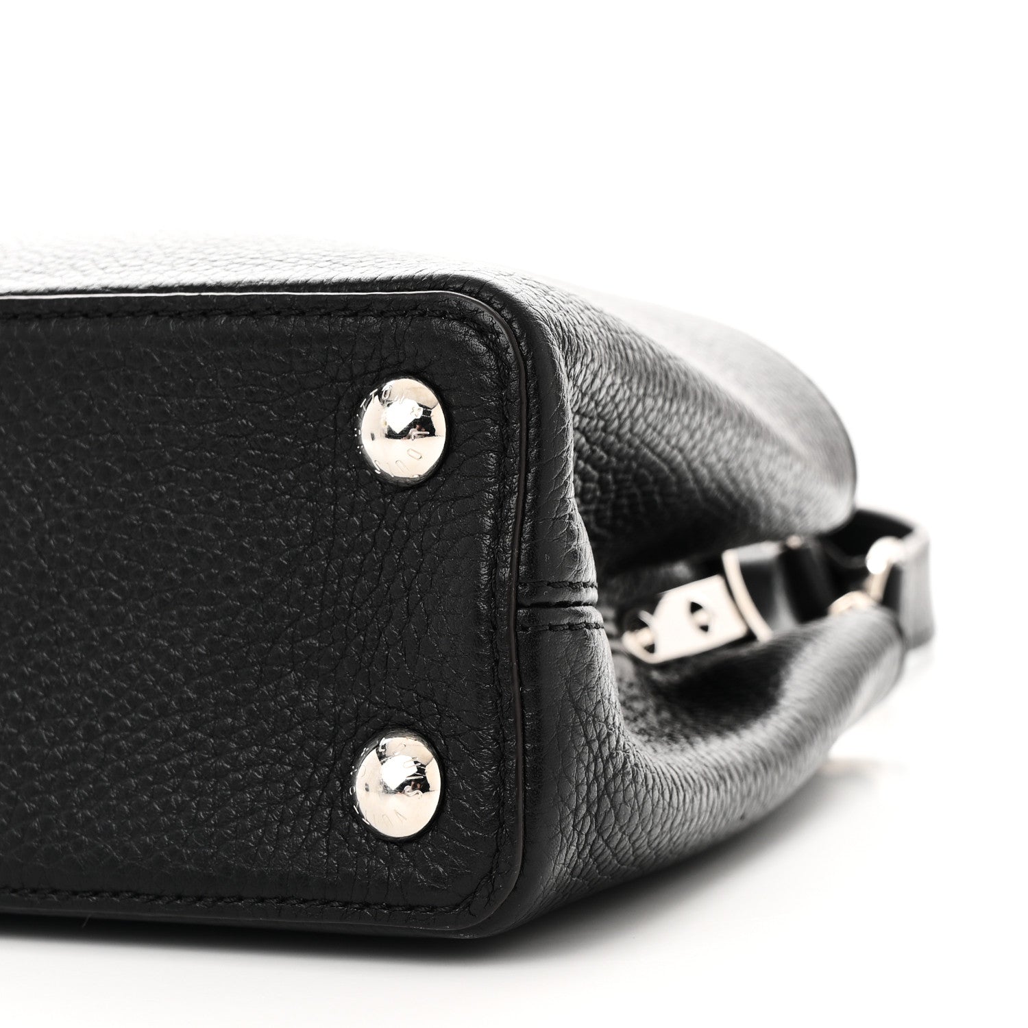 Louis Vuitton Taurillon Capucines BB Black Fuchsia 9 of 9