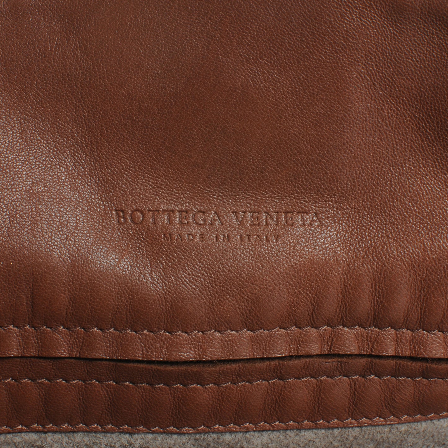 Nappa Leather Woven Shoulder Bag