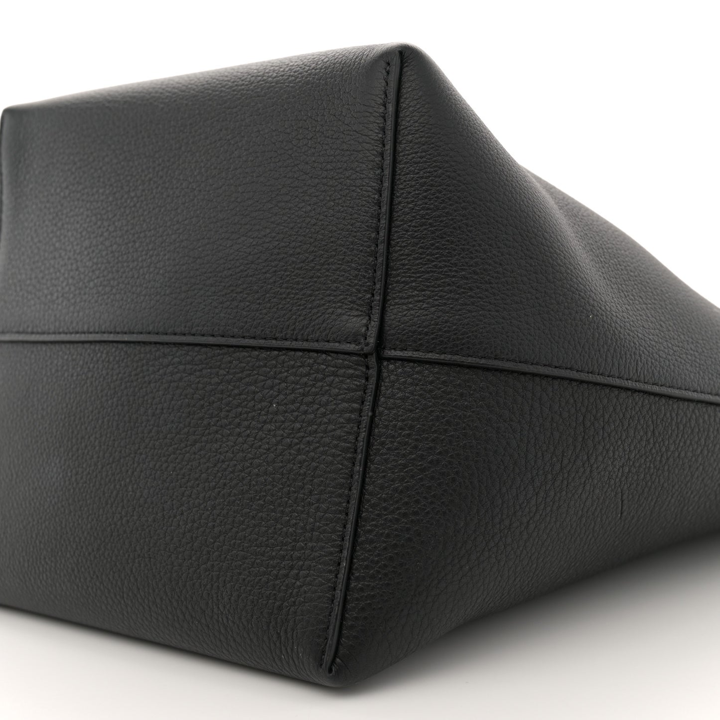 Grained Calfskin Medium N/S Park Tote Black