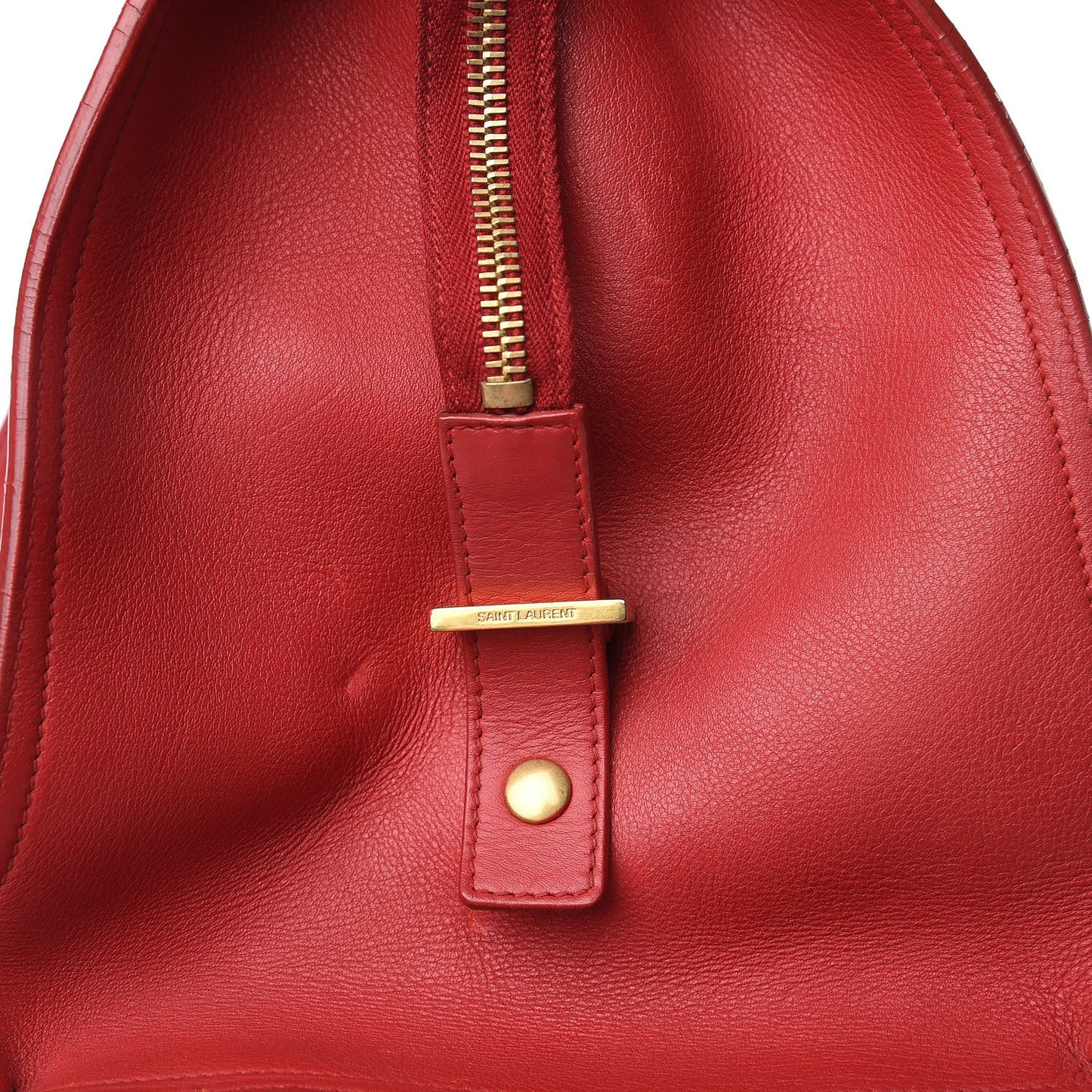 Calfskin Medium Classic Y Cabas Red