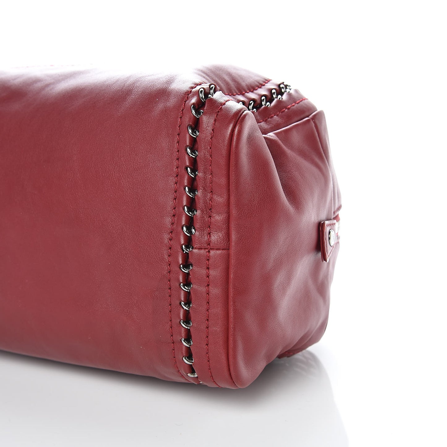 Smooth Calfskin Medium Luxe Ligne Bowler Red