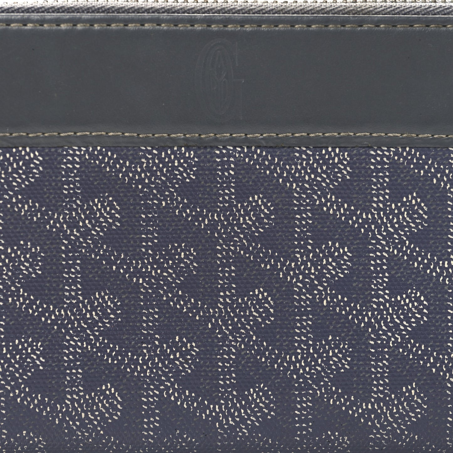 Goyardine Matignon Zip Around GM Wallet Grey