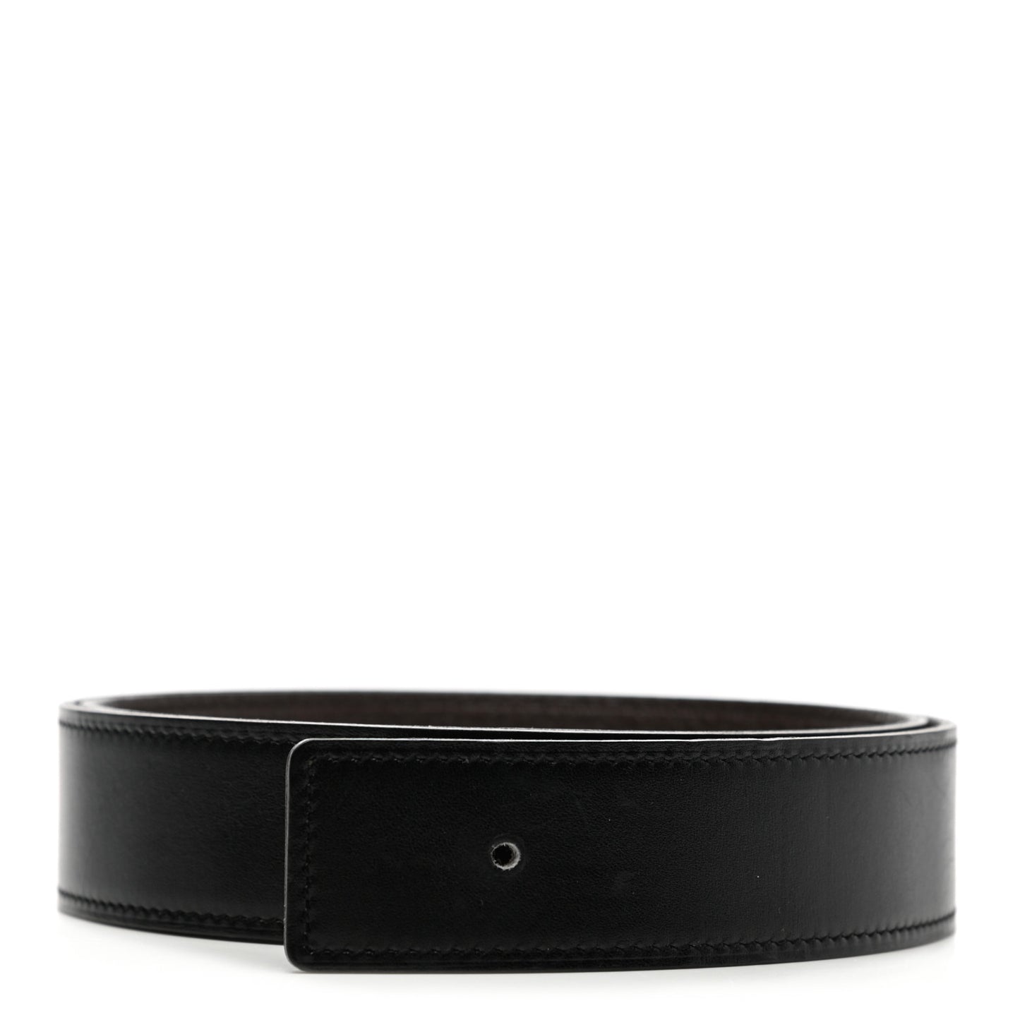 Box Togo 32mm H Belt Strap 80 Black Chocolate