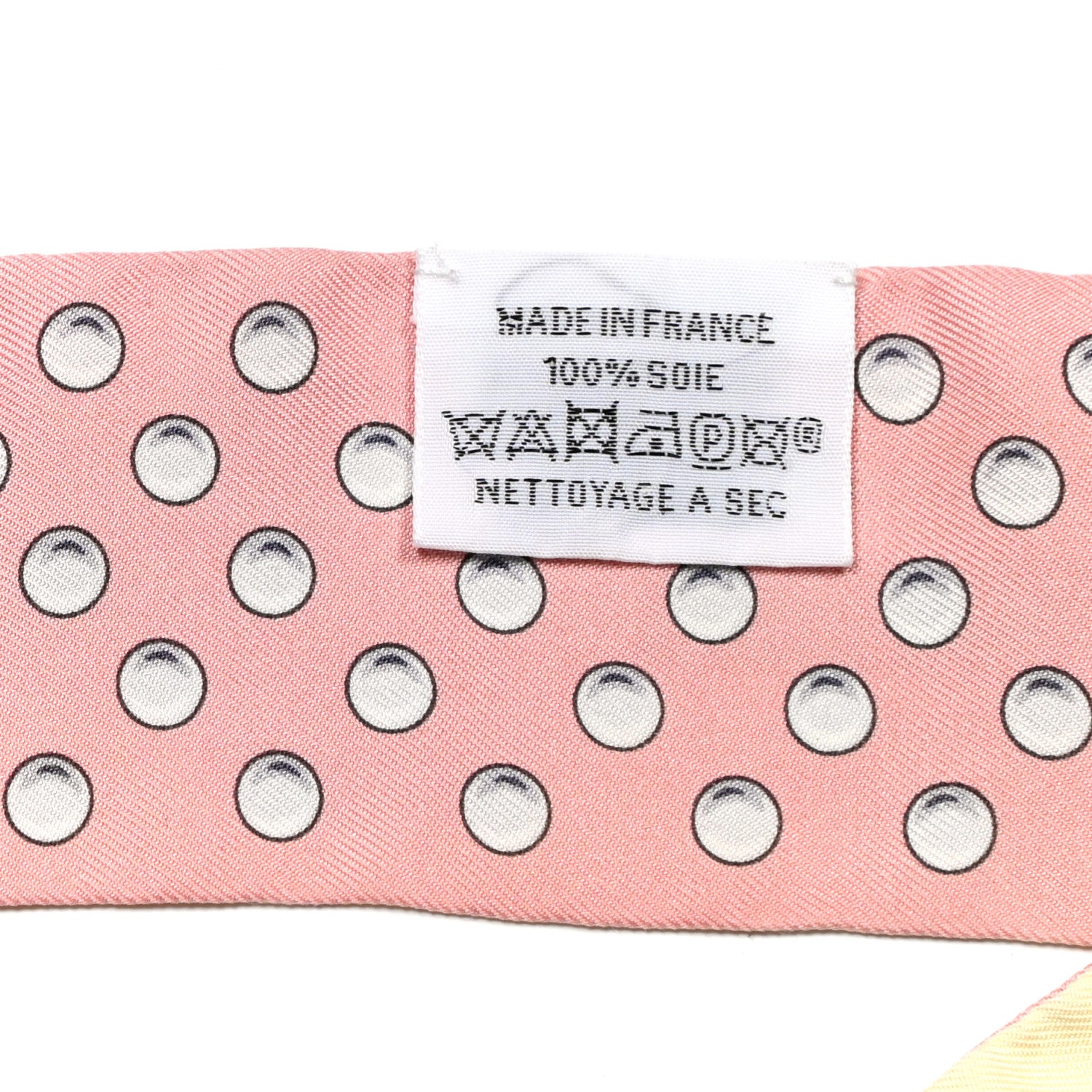 Hermes Silk Grand Tralala Twilly Rose Poudre Jaune 3 of 4