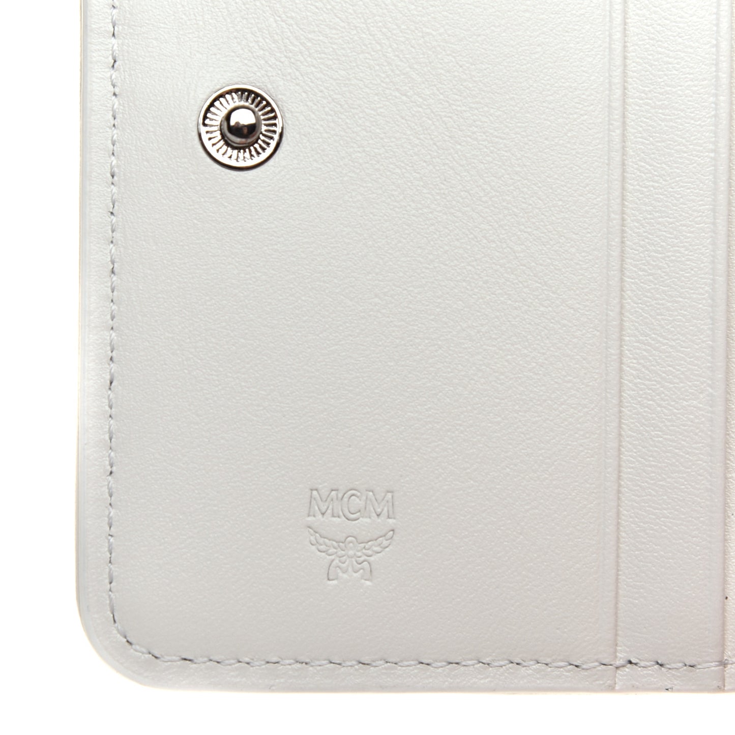 Skyoptic Visetos Mini Zip Around Wallet White