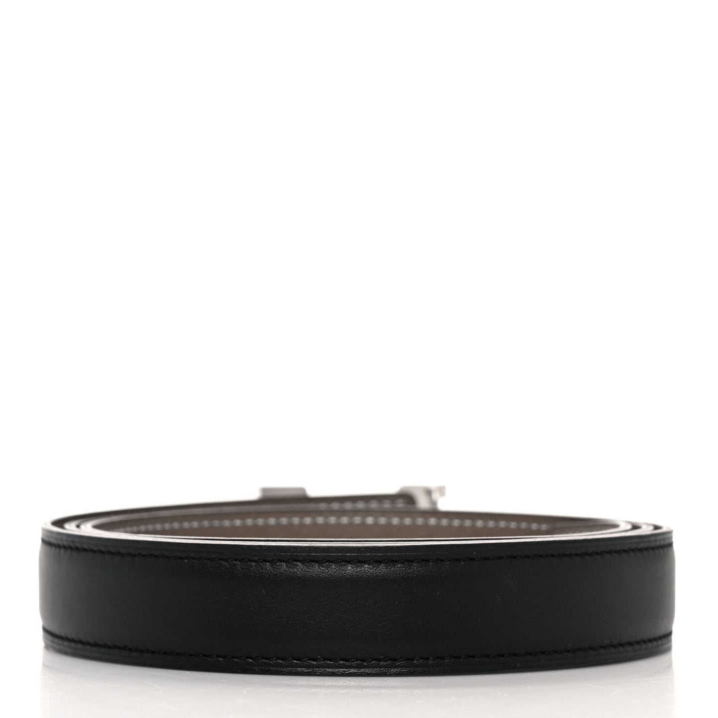 Swift Epsom 24mm H Belt 95 Black Etoupe