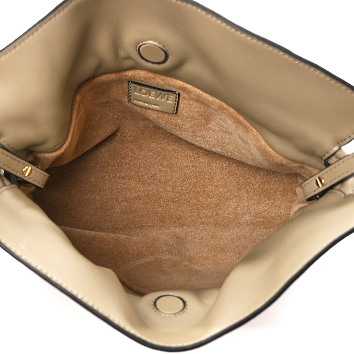 Calfskin Mini Flamenco Knot Clutch Clay Green