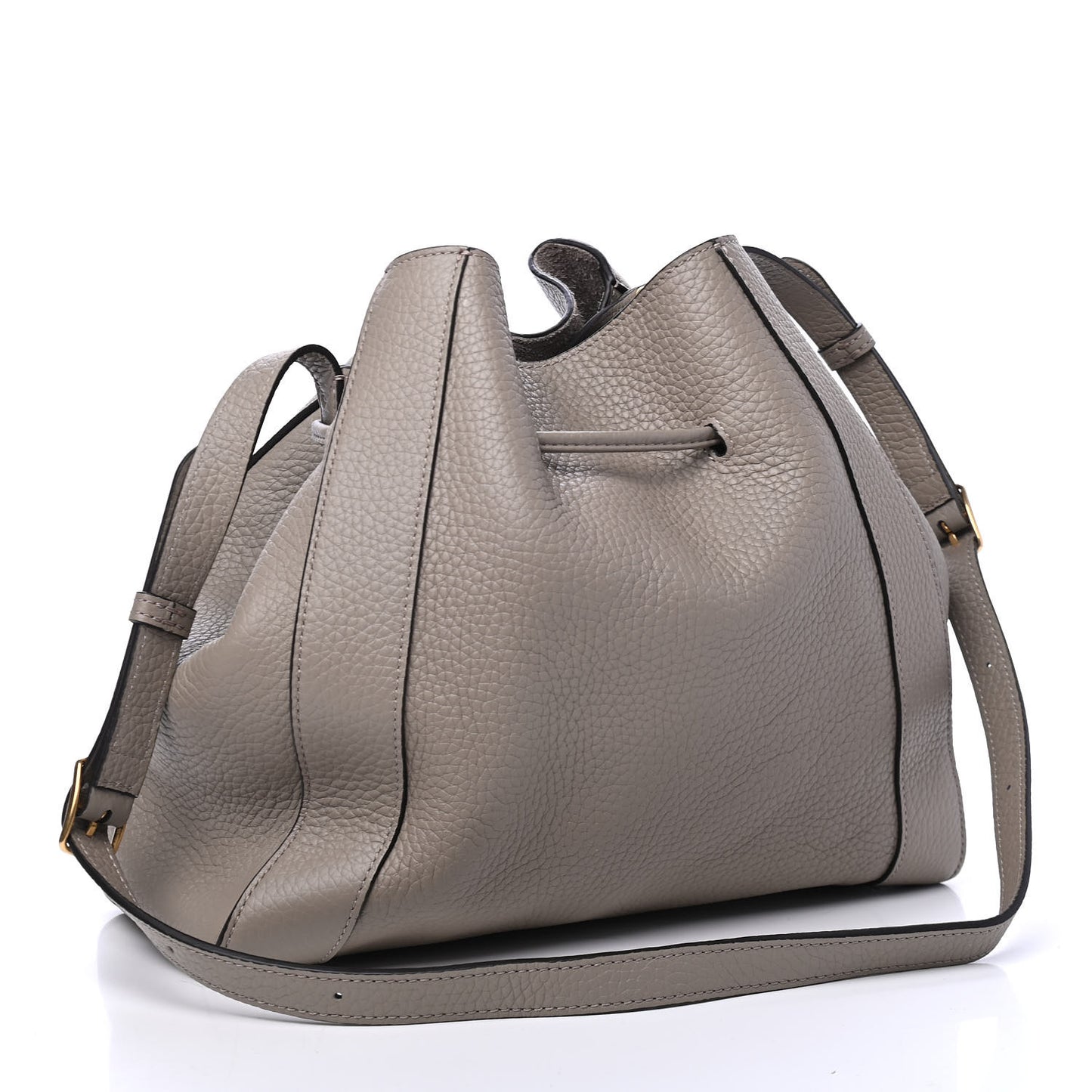 Heavy Grain Calfskin Small Millie Solid Grey