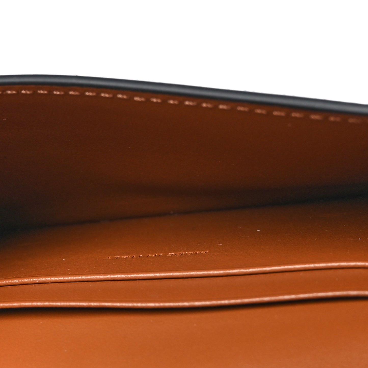 Triomphe Canvas Calfskin Flap Card Holder Tan