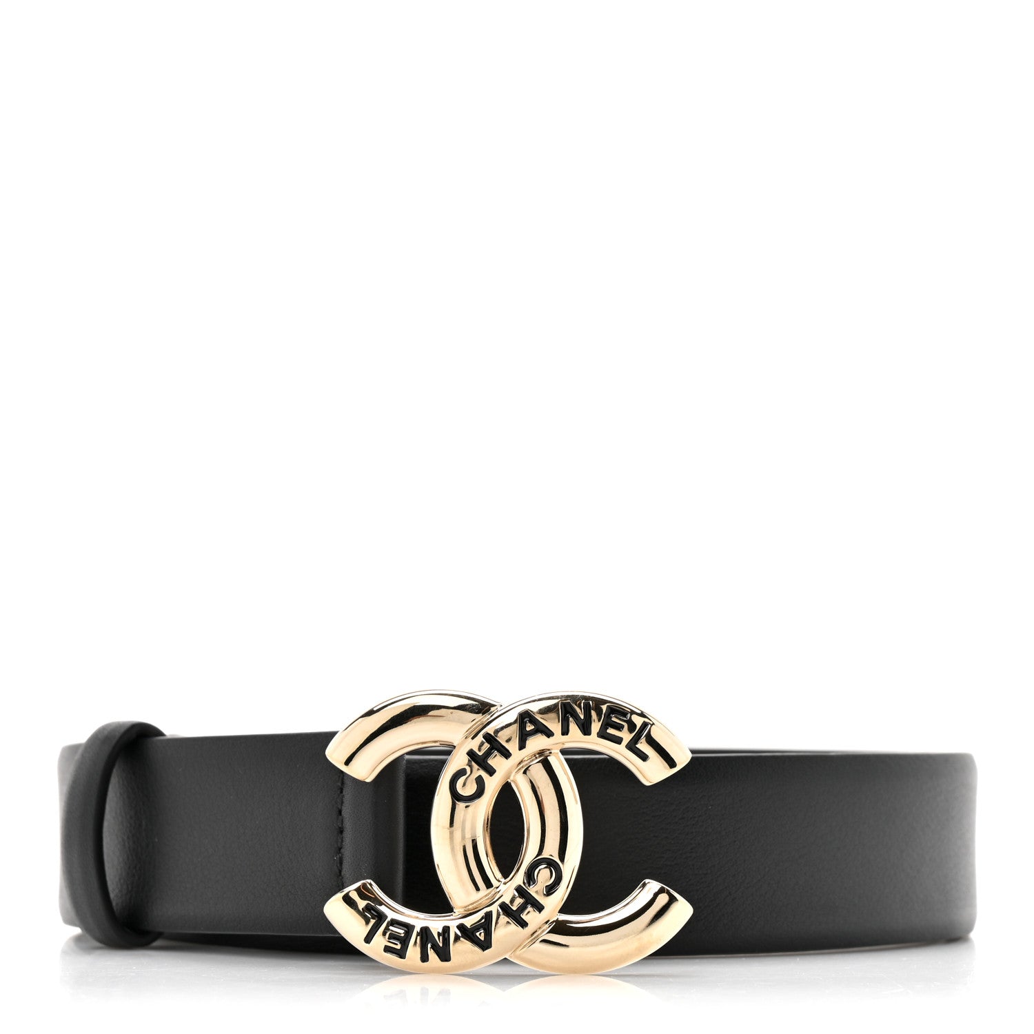 Chanel Calfskin CC Belt 90 36 Black 1801159 – FASHIONPHILE