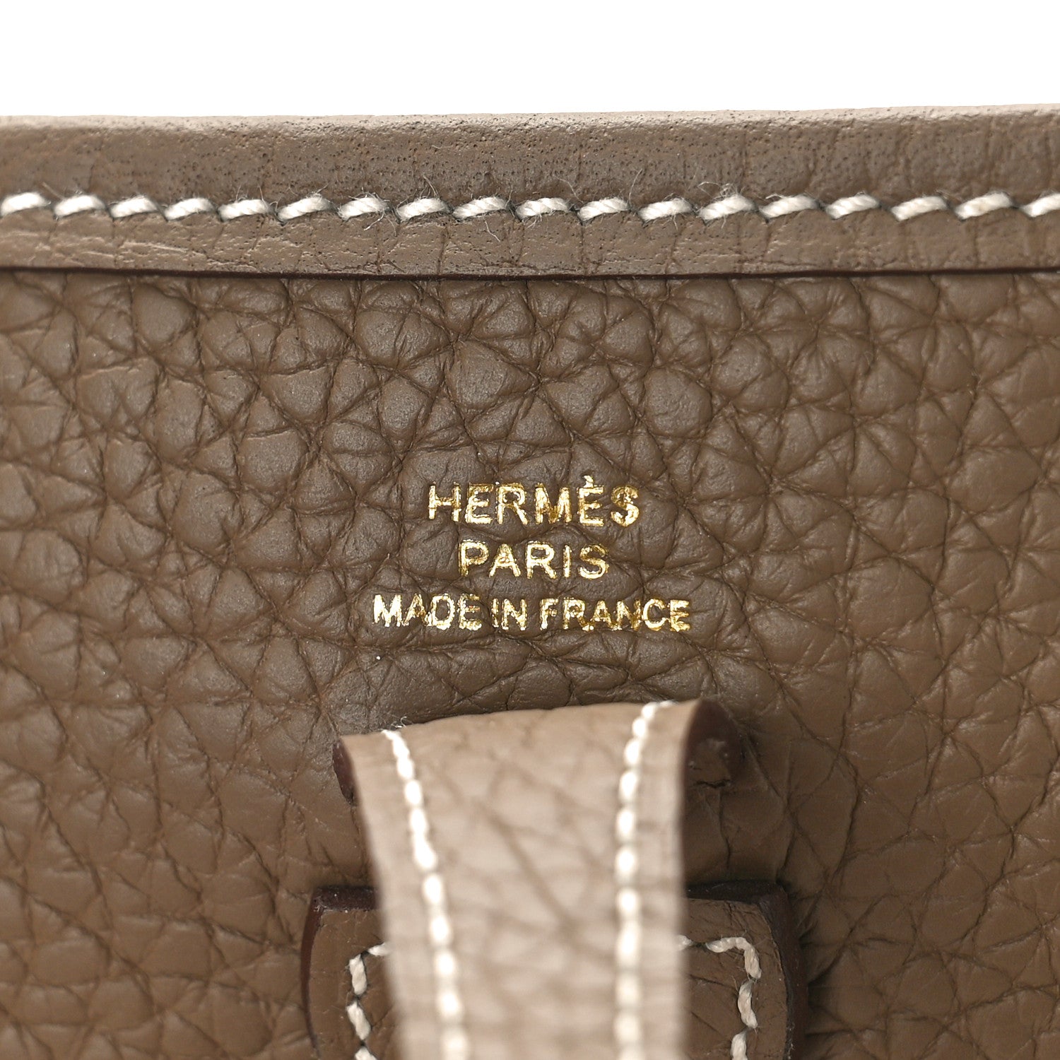 Hermes Taurillon Clemence Amazone Evelyne TPM Etoupe Bleu Indigo 6 of 9