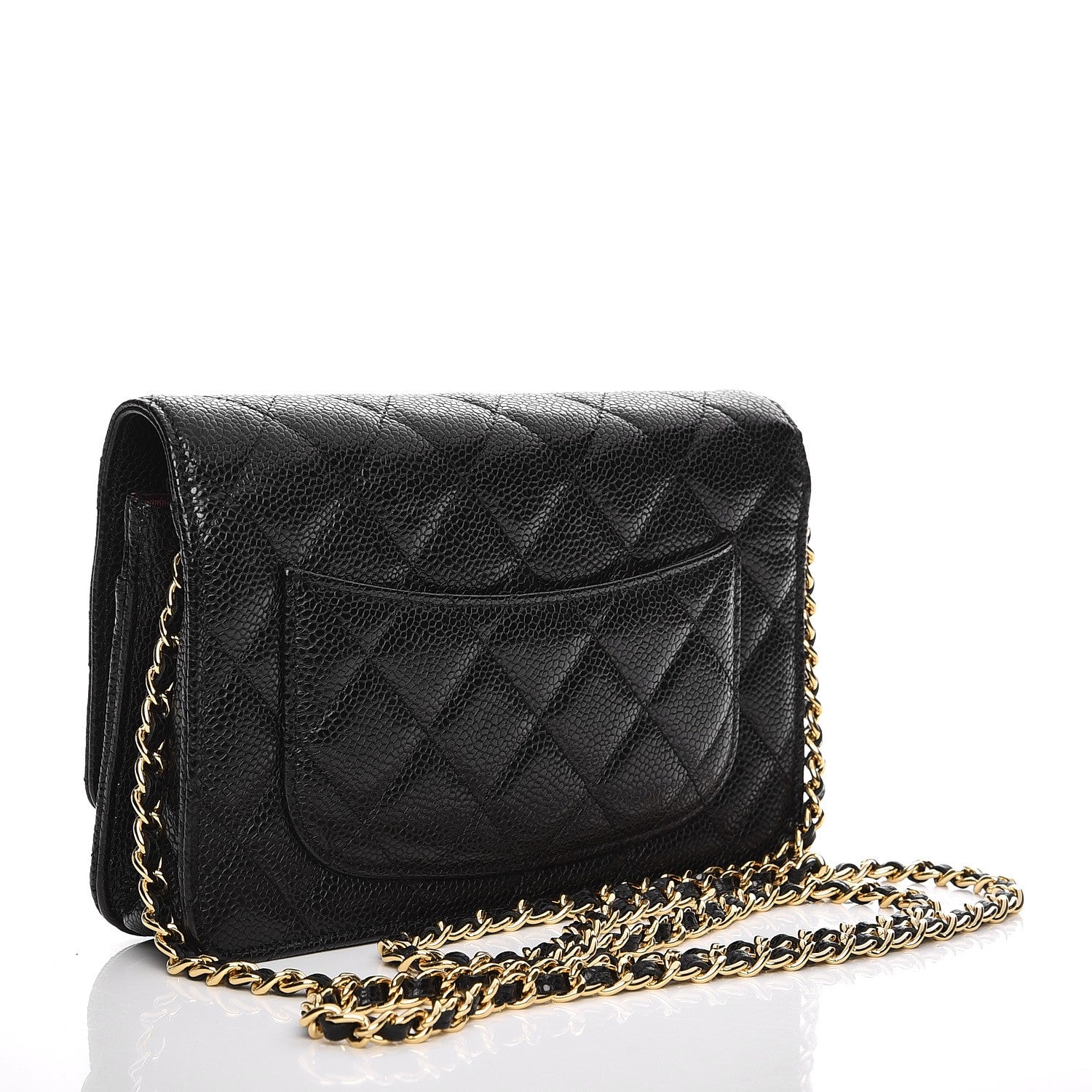 Chanel Caviar Quilted Wallet On Chain WOC Black 3 of 8