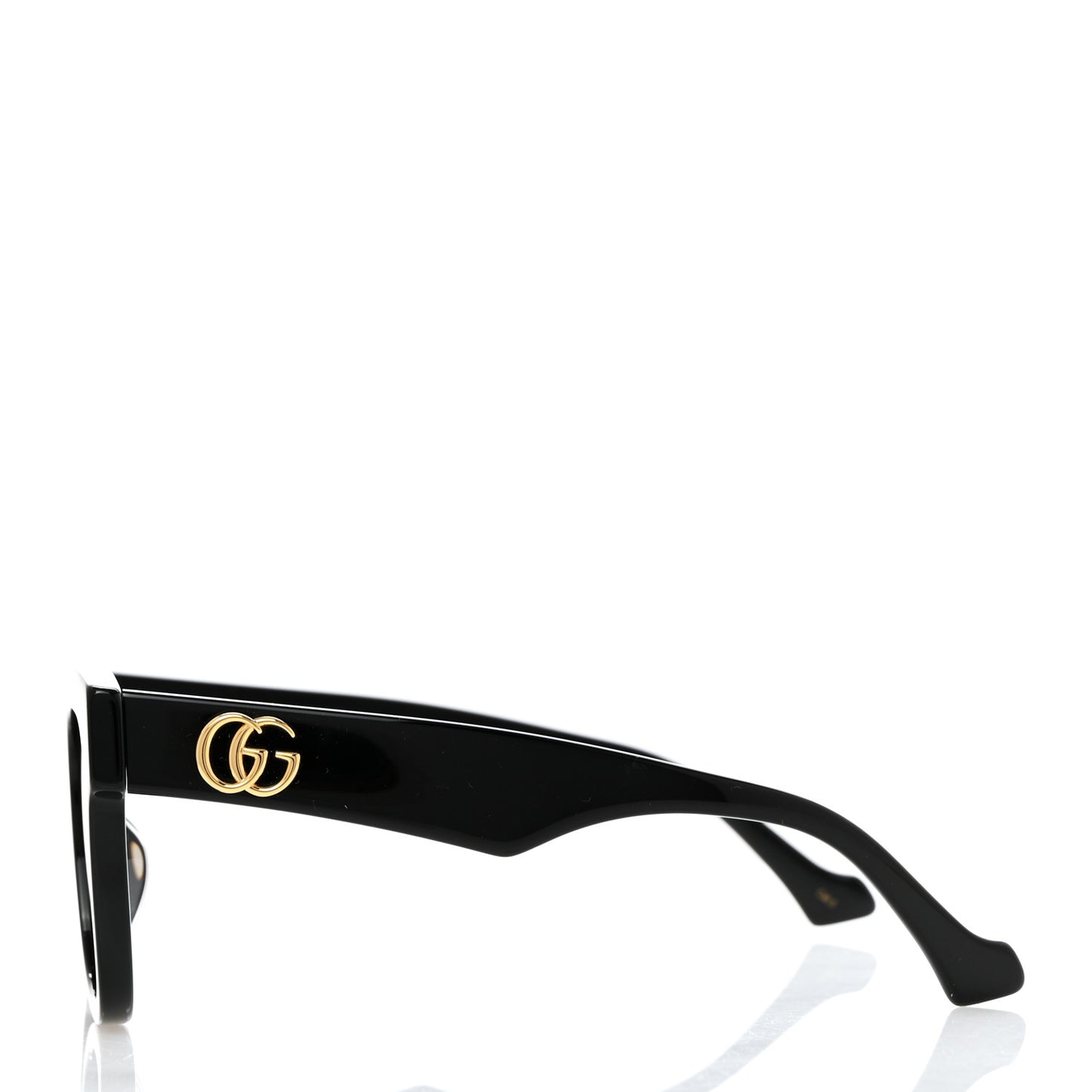 Rectangle 52mm Frame Sunglasses GG0998S Black
