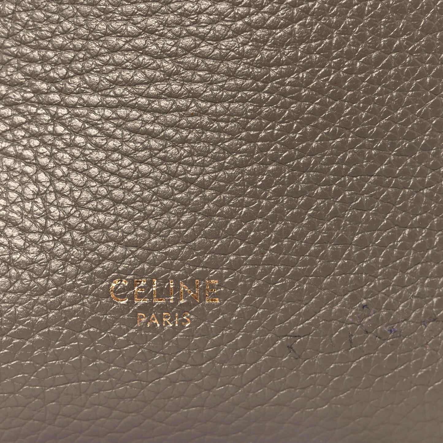 Soft Grained Calfskin Small Sangle Bucket Bag Taupe