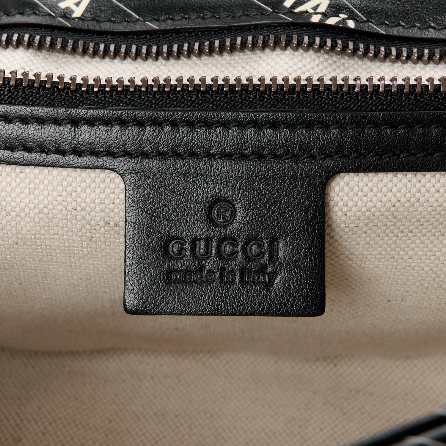 Gucci X BALENCIAGA Calfskin Matelasse Logo Print Small GG Marmont Shoulder Bag Black 6 of 13