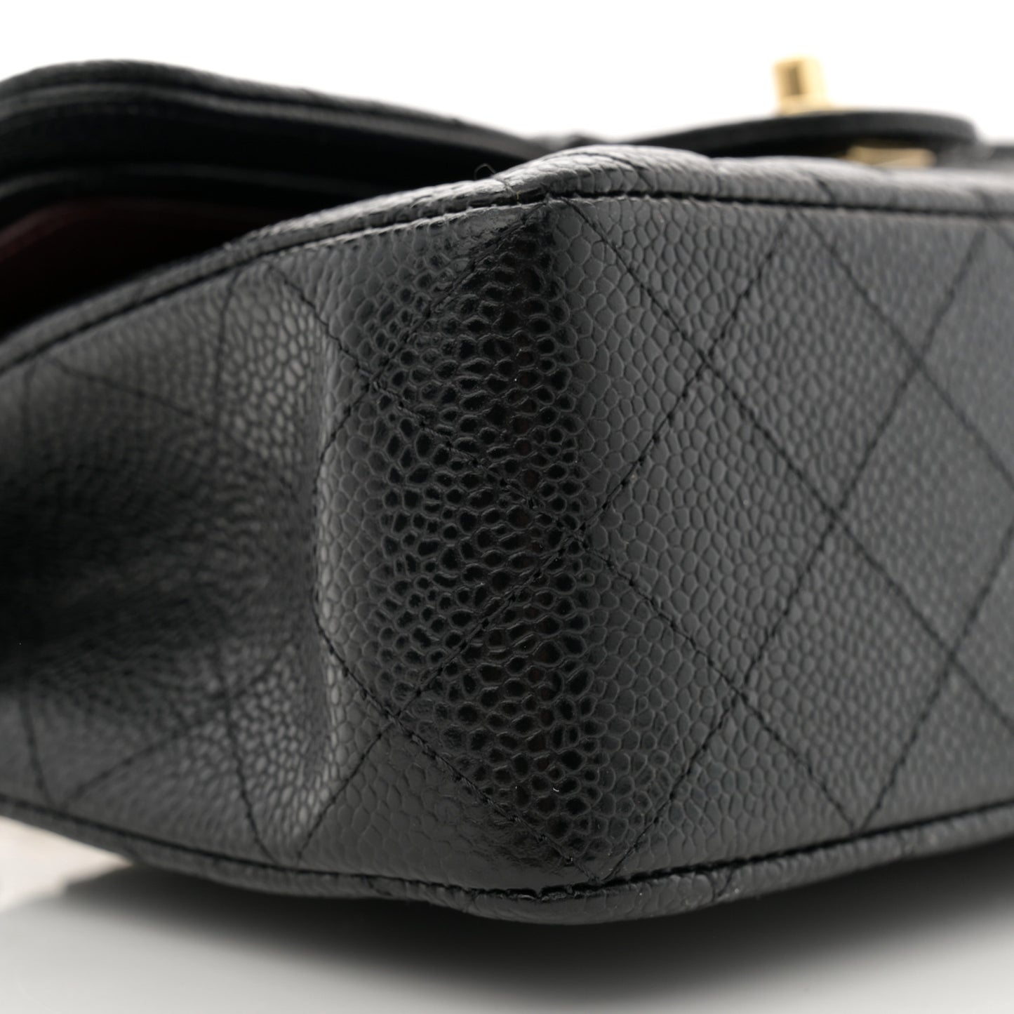 Caviar Quilted Small Double Flap Black