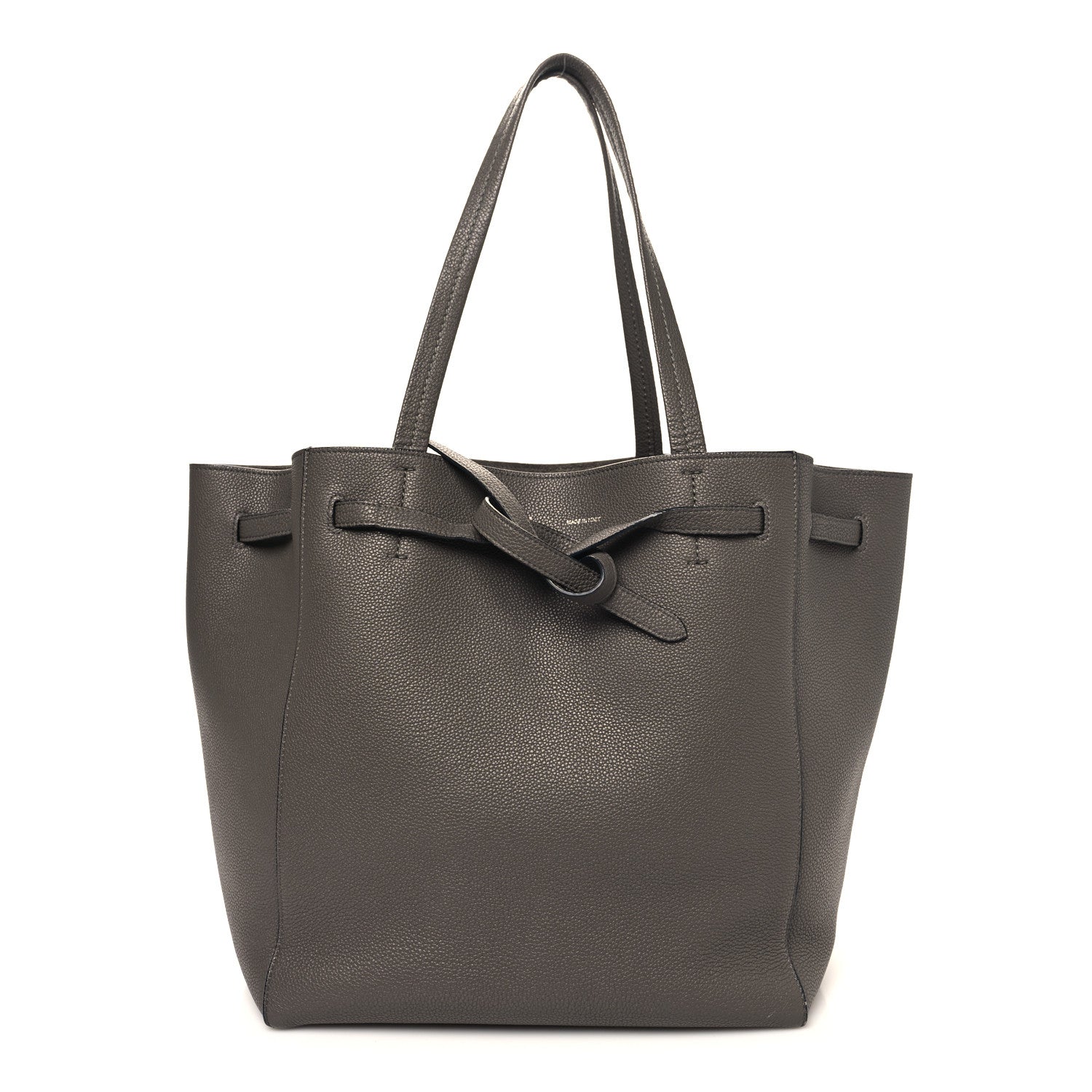 Celine Soft Grained Calfskin Small Belt Cabas Phantom Medium Grey 1 of 13